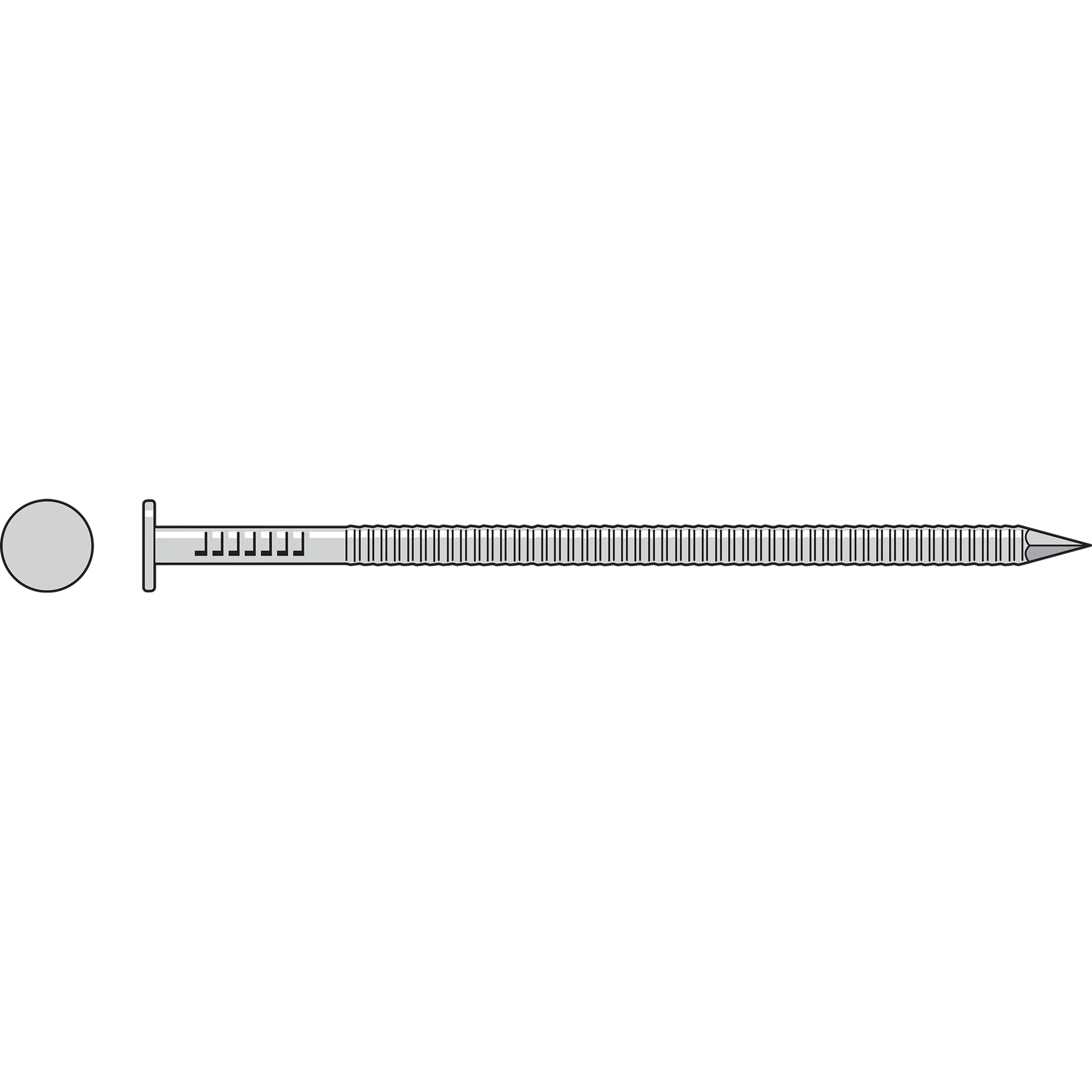 Simpson S8ACNB Common Nail, Annular Ring Shank — 2-1/2 in. x .131 in. Type 304 Stainless Steel (25 lb.)