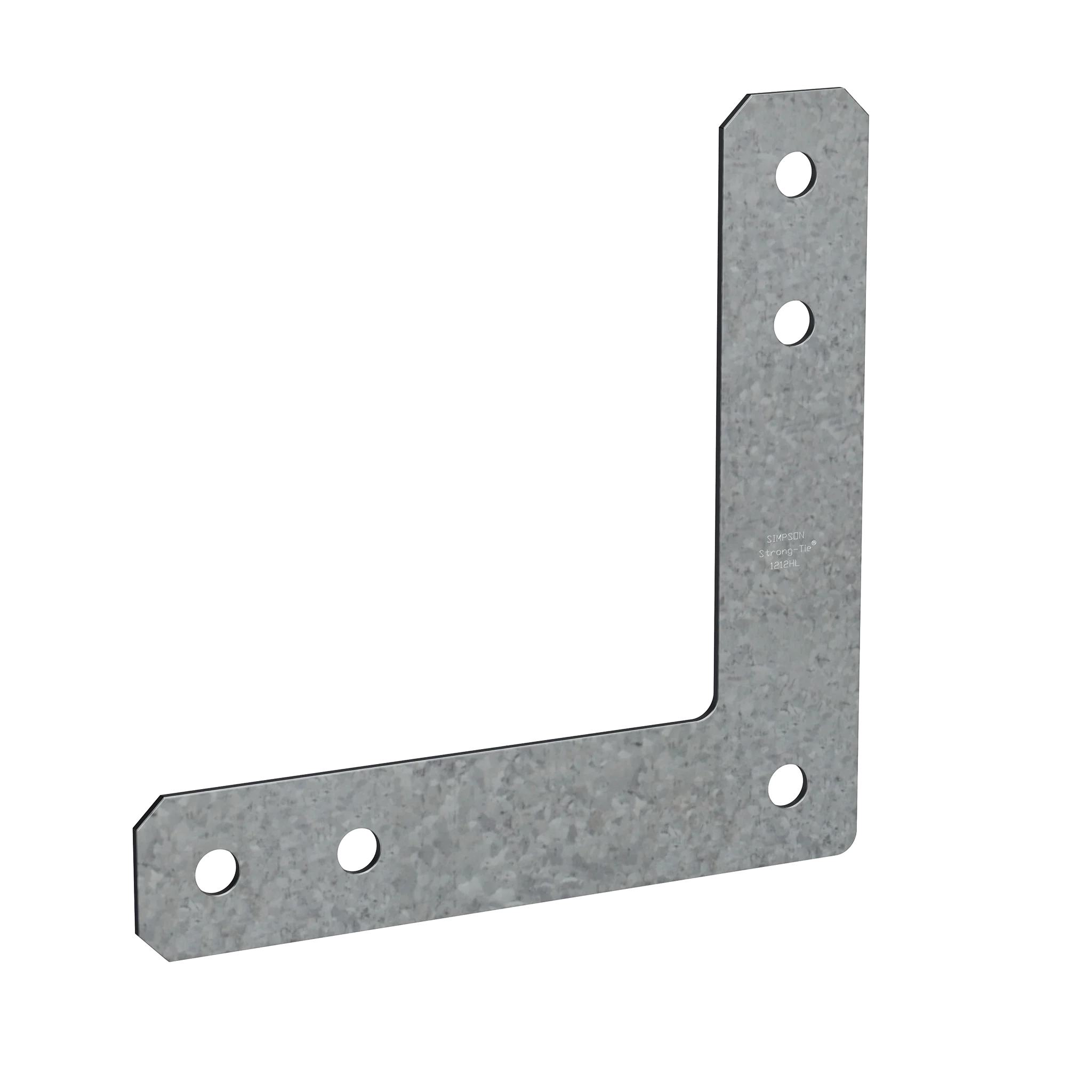 Simpson 1212HL HL 12 in. x 12 in. 7-Gauge Galvanized Heavy L Strap