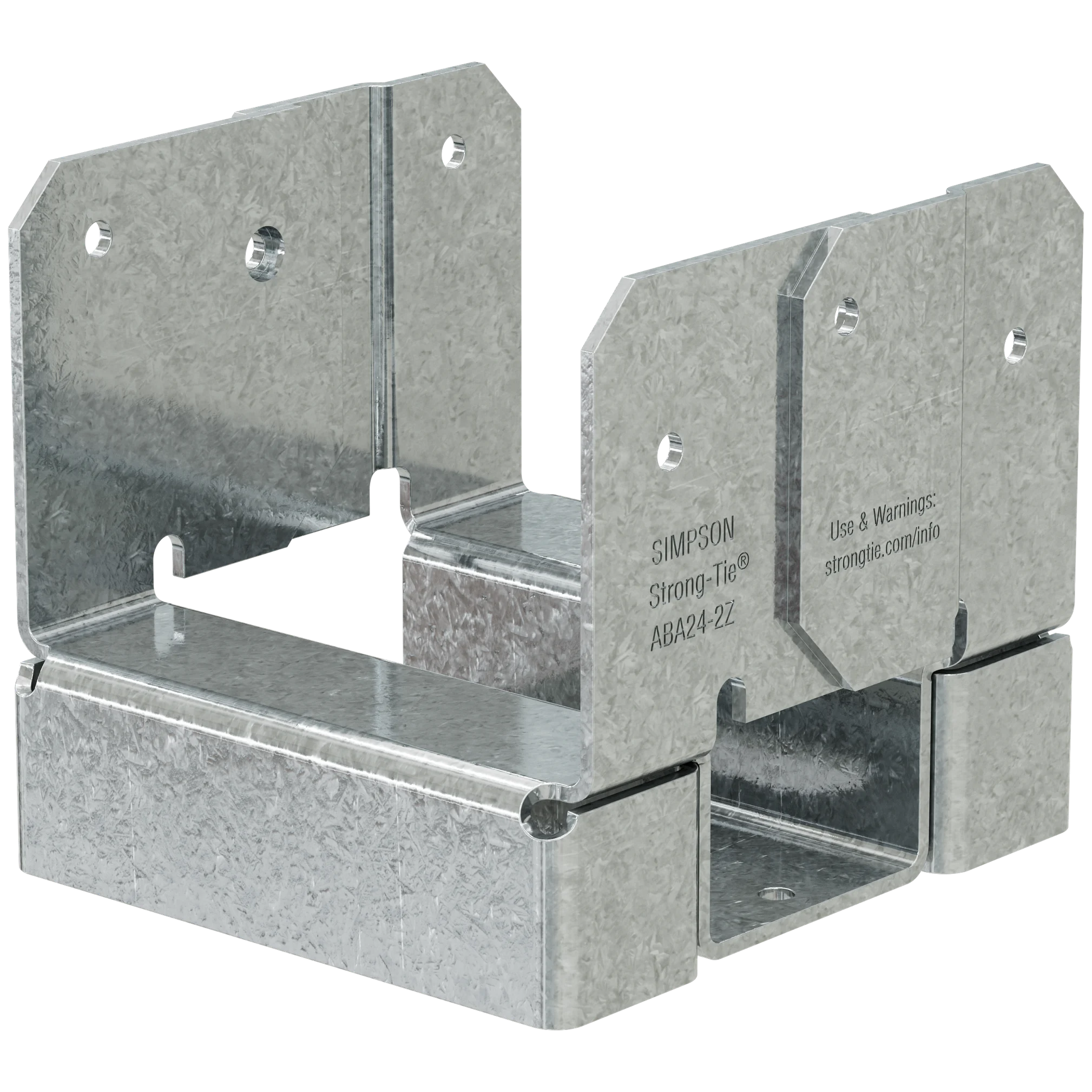 Simpson Strong-Tie ABA24-2Z 2-2X4 ADJUSTABLE POST BASE ZMAX