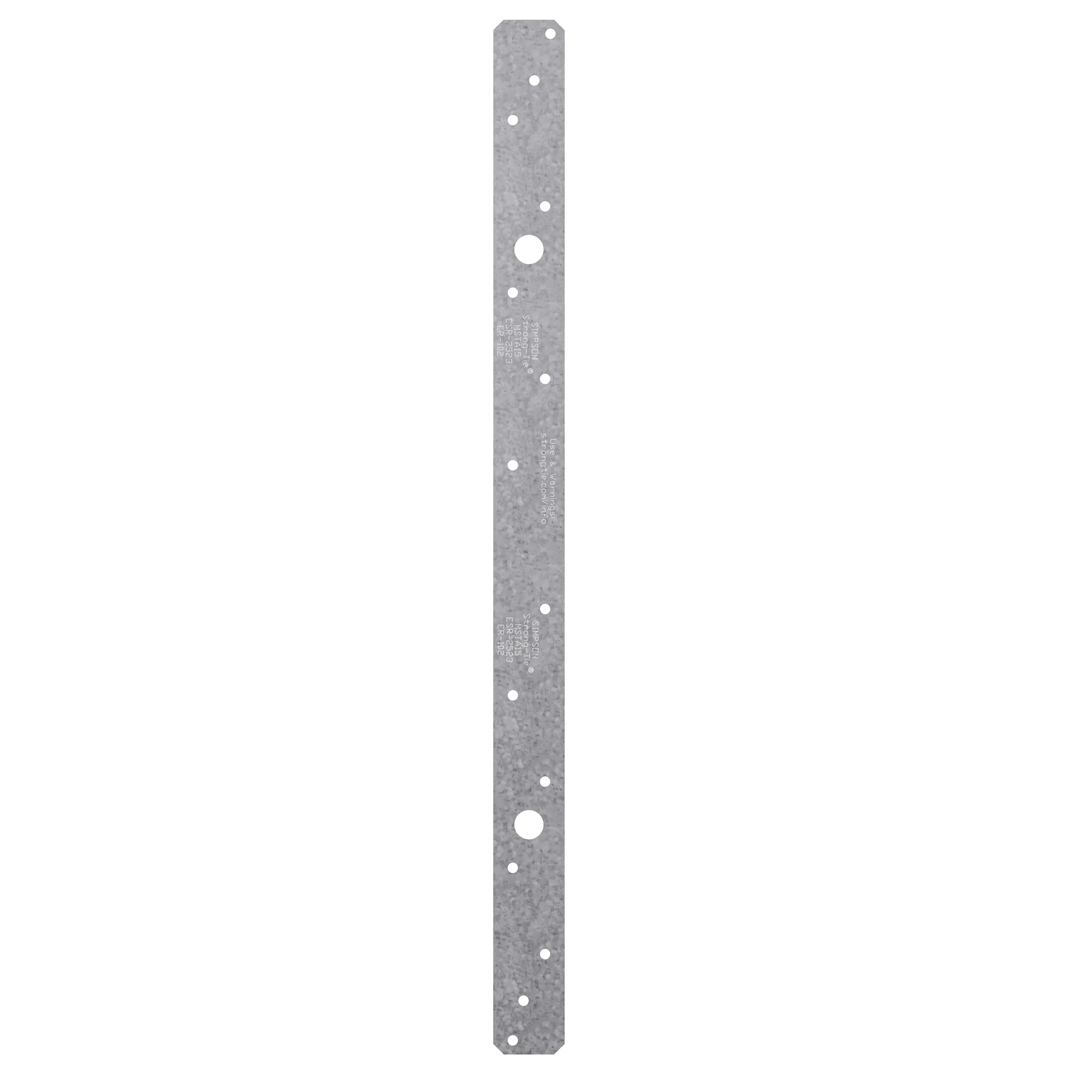 Simpson MSTA18SS MSTA 18-in. 18-Gauge Stainless-Steel Medium Strap Tie
