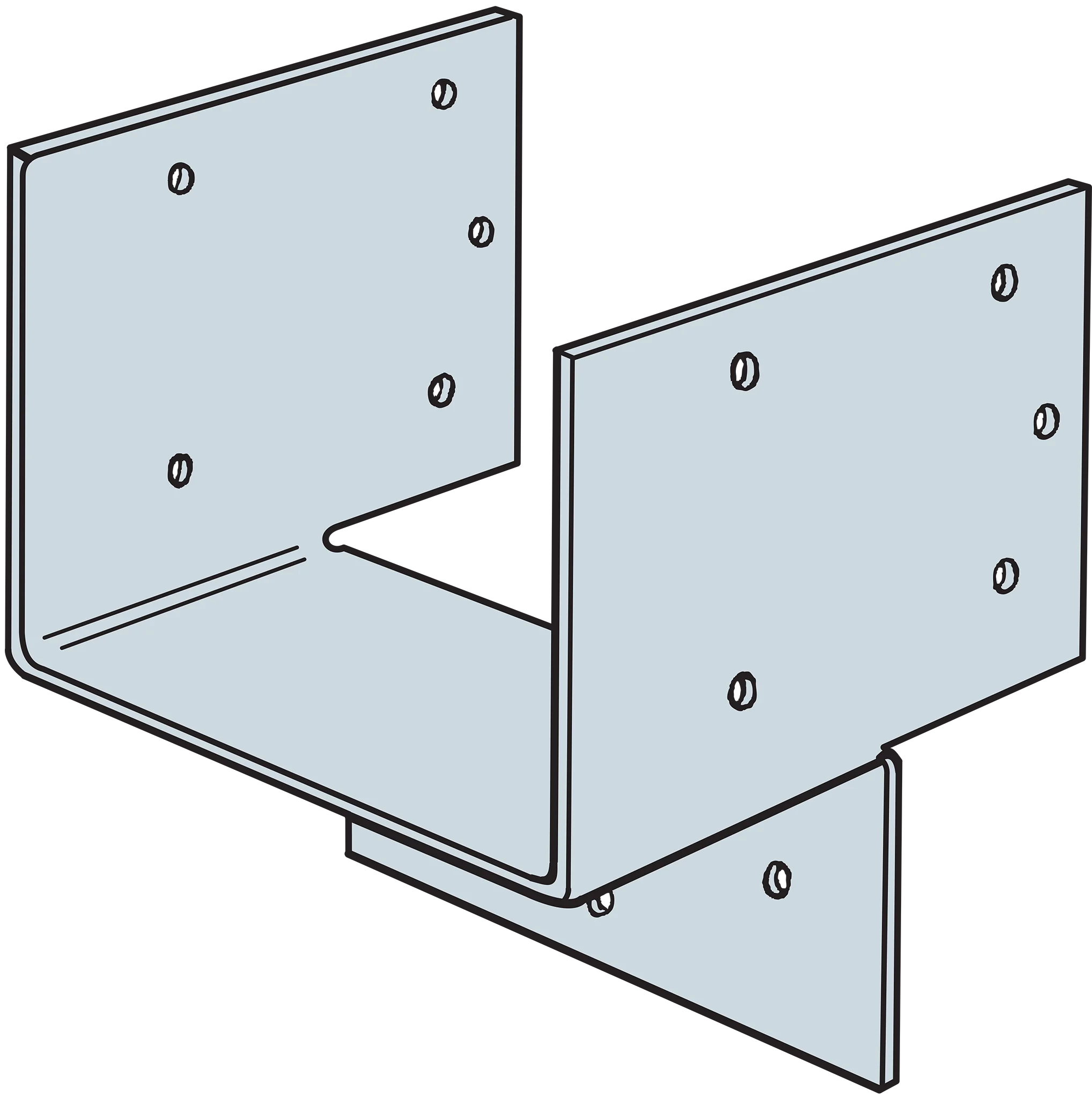 Simpson HH4 HH Galvanized Header Hanger for 4x - Simpson Strong-Tie