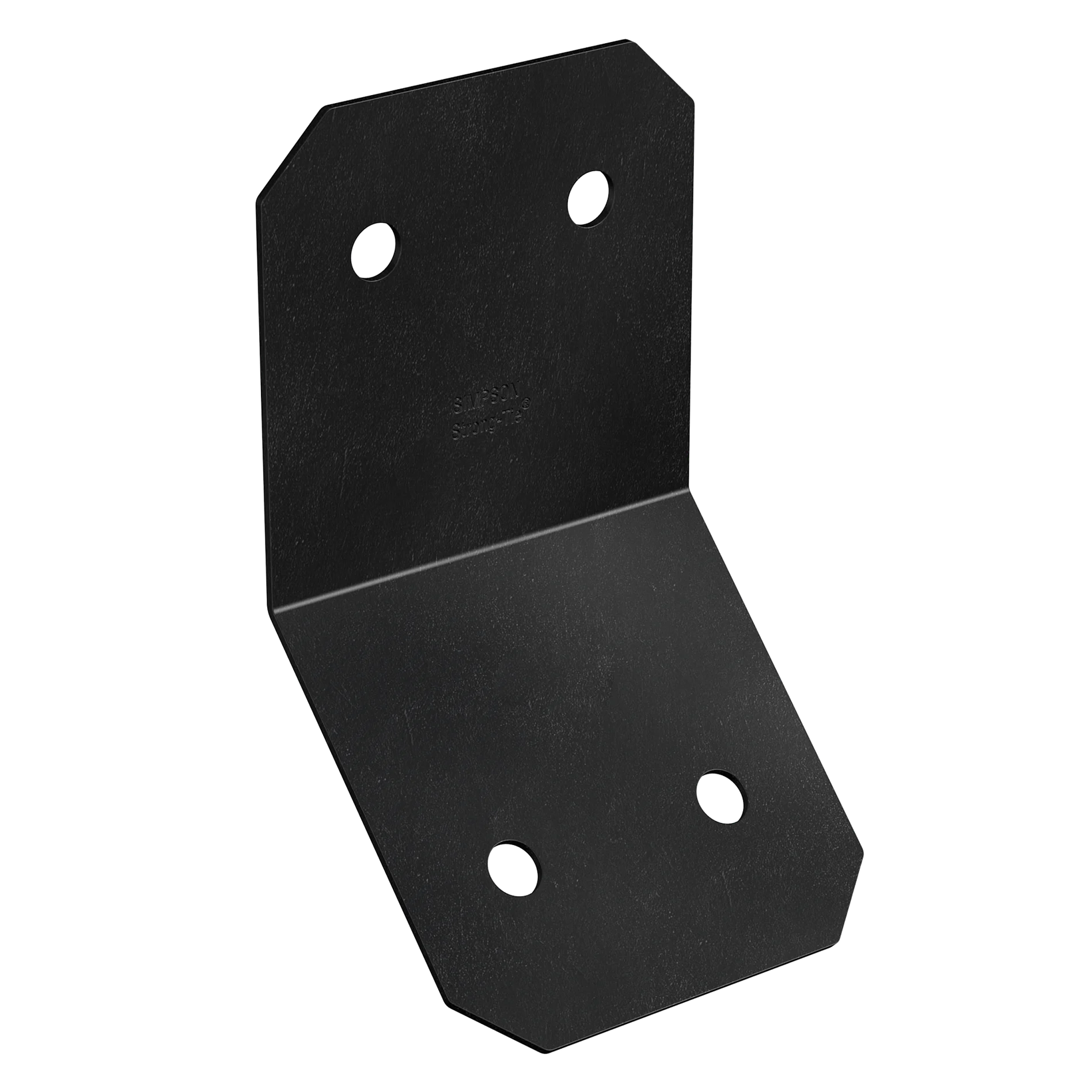 Simpson APVKB45-6 Outdoor Accents Avant Collection ZMAX, Black Powder-Coated Knee Brace Connector for 6x