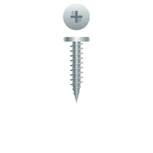 Strong-Point 112PC Phillips Pancake Head, Zinc Plated, 10-12 x 1-1/2, Type 'A' Point, Box of 3,000 Drywall Screws