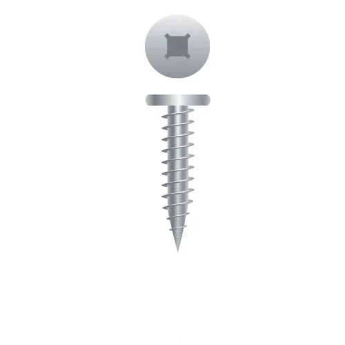 Strong-Point 108PCSS 305 Stainless Steel Phillips/Square Drive Pancake Head, Type 'A', 10--12 x 1, Box of 4,000 Stainless Steel Screws