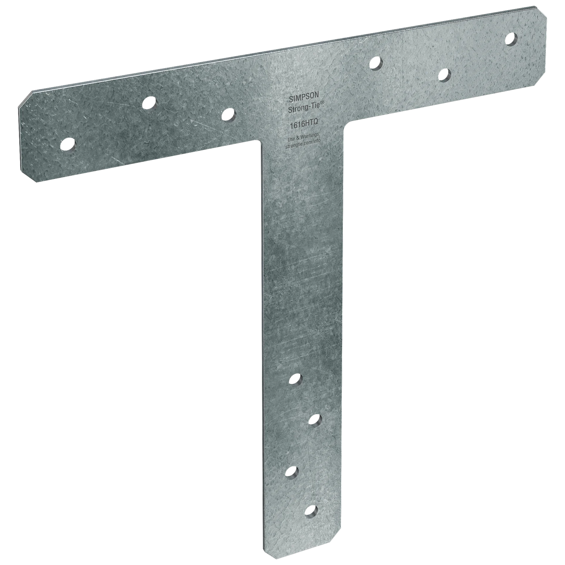 Simpson 1616HTQ HTQ 16 in. x 16 in. 7-Gauge Hot-Dip Galvanized Heavy T Strap