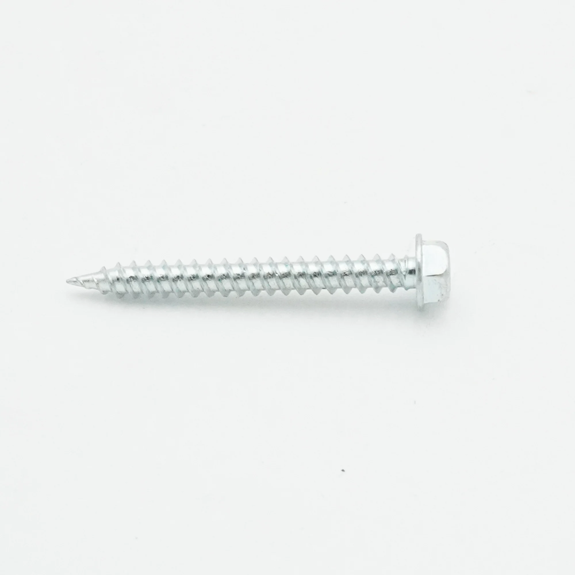 Malco 8X11/2 Zip-In Self-Piercing Screws | 1/4" Slotted Hex Washer Head Sheet Metal Screws | Fast & Easy Piercing | Zinc Plated (4500 Count)