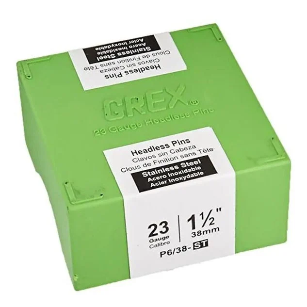 Grex Power Tools P6/38-ST 23-Gauge 1-1/2-Inch Length Stainless Steel Headless Pins