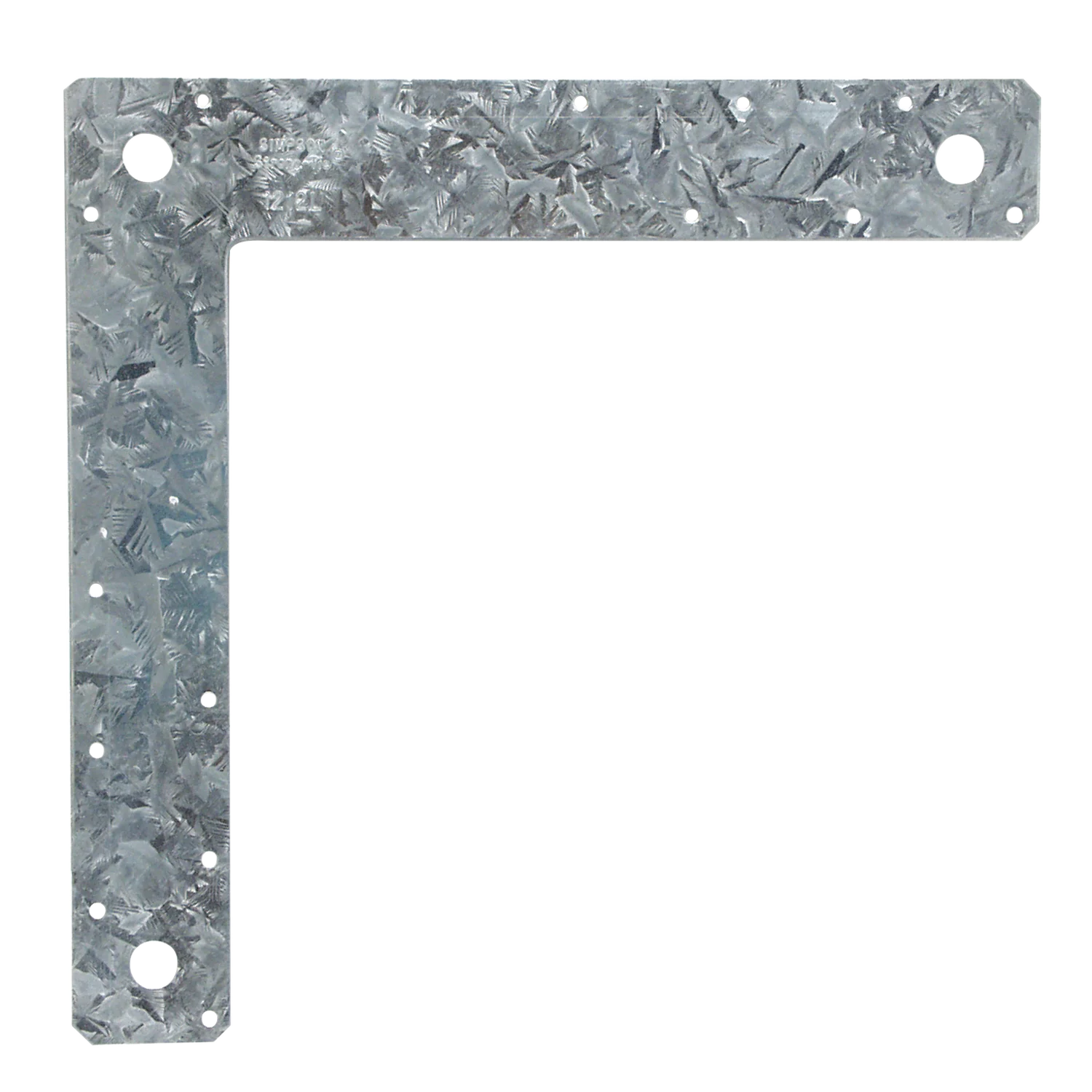 Simpson 1212L 12 in. x 12 in. 14-Gauge Galvanized L Strap