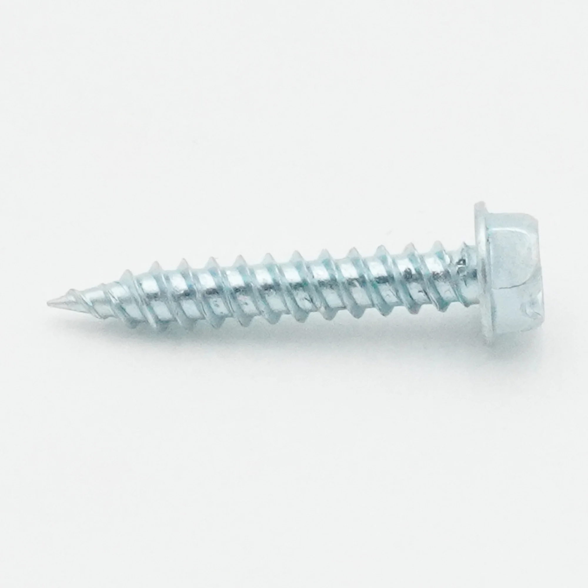 Malco 8X1 Zip-In Self-Piercing Screws | 1/4" Slotted Hex Washer Head Sheet Metal Screws | Fast & Easy Piercing | Zinc Plated (100 Count)