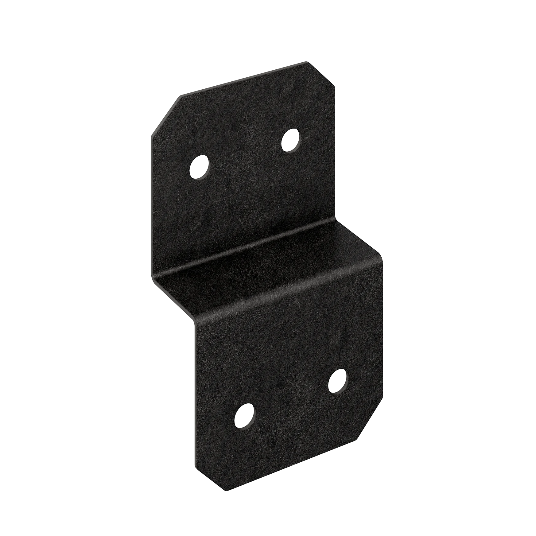 Simpson APVDJT2R-6 Outdoor Accents Avant Collection 5 in. ZMAX, Black Powder-Coated Deck Joist Tie for Rough 2x