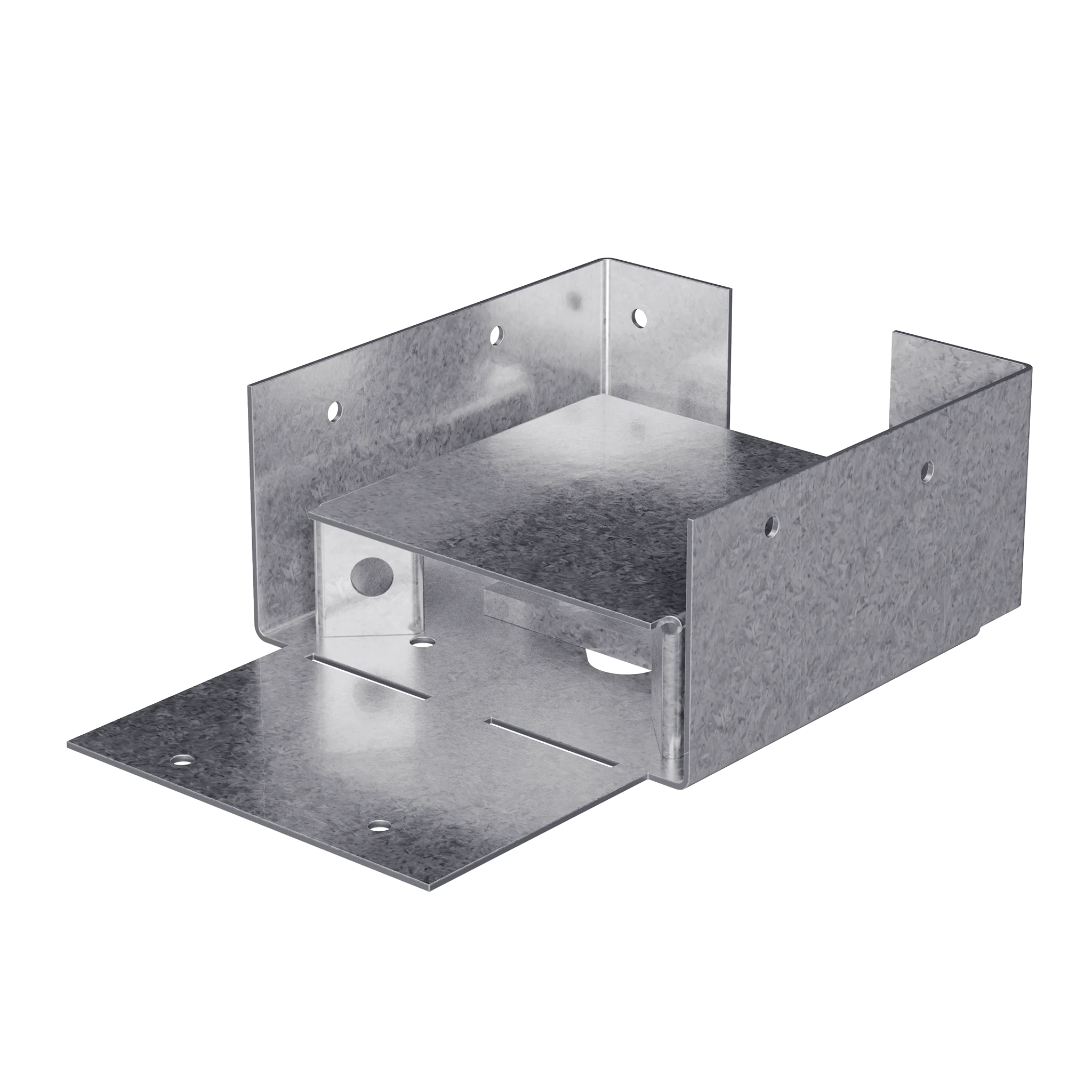 Simpson ABW44RZ ABW ZMAX Galvanized Adjustable Post Base for 4x4 Rough - Simpson Strong-Tie