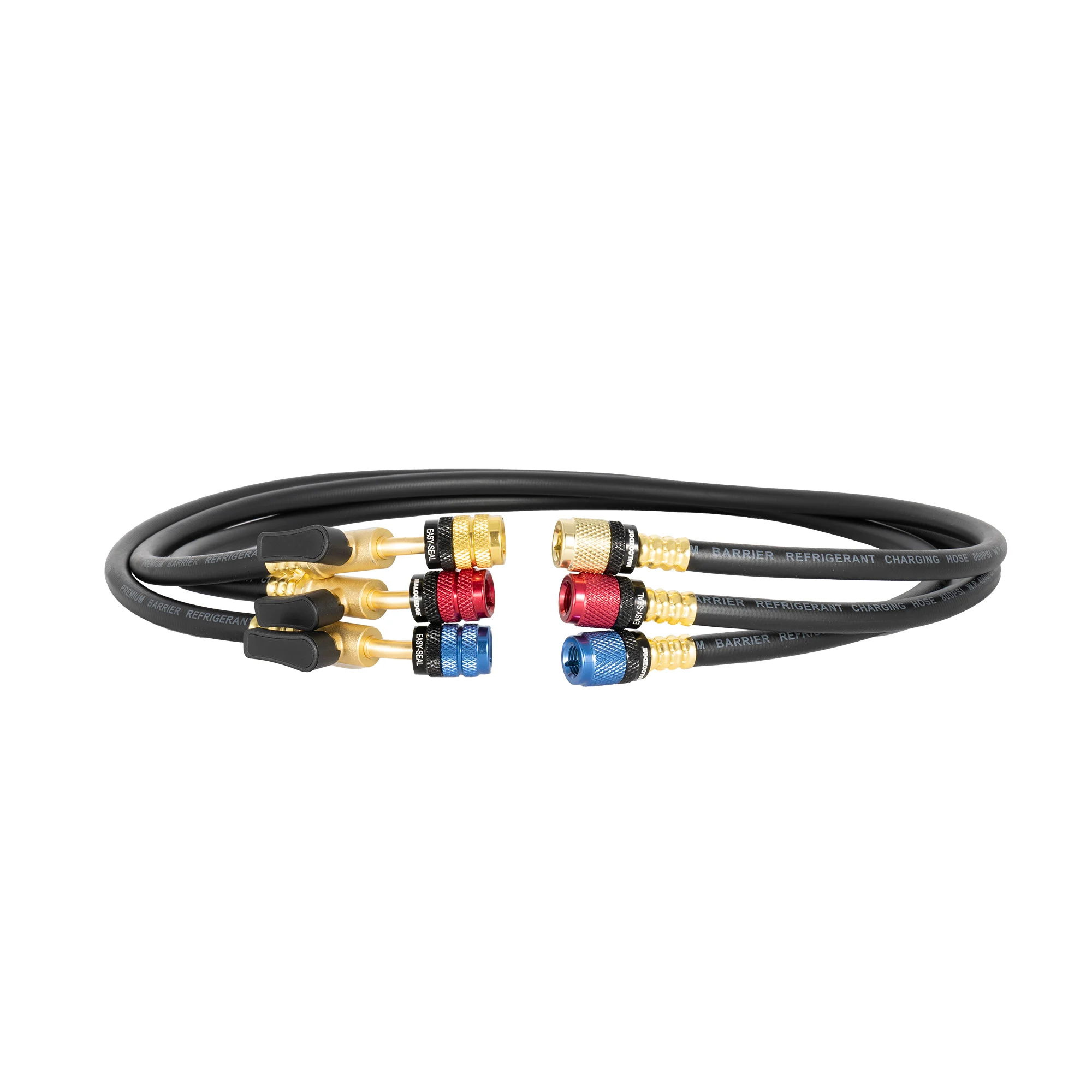 MalcoEdge ESBV3614516 Easy Seal HVAC Hose Set | 36-Inch Charging Hose with 1/4 x 5/16 SAE Fittings & Ball Valve | Mini-Split and Mixed-Port AC Systems