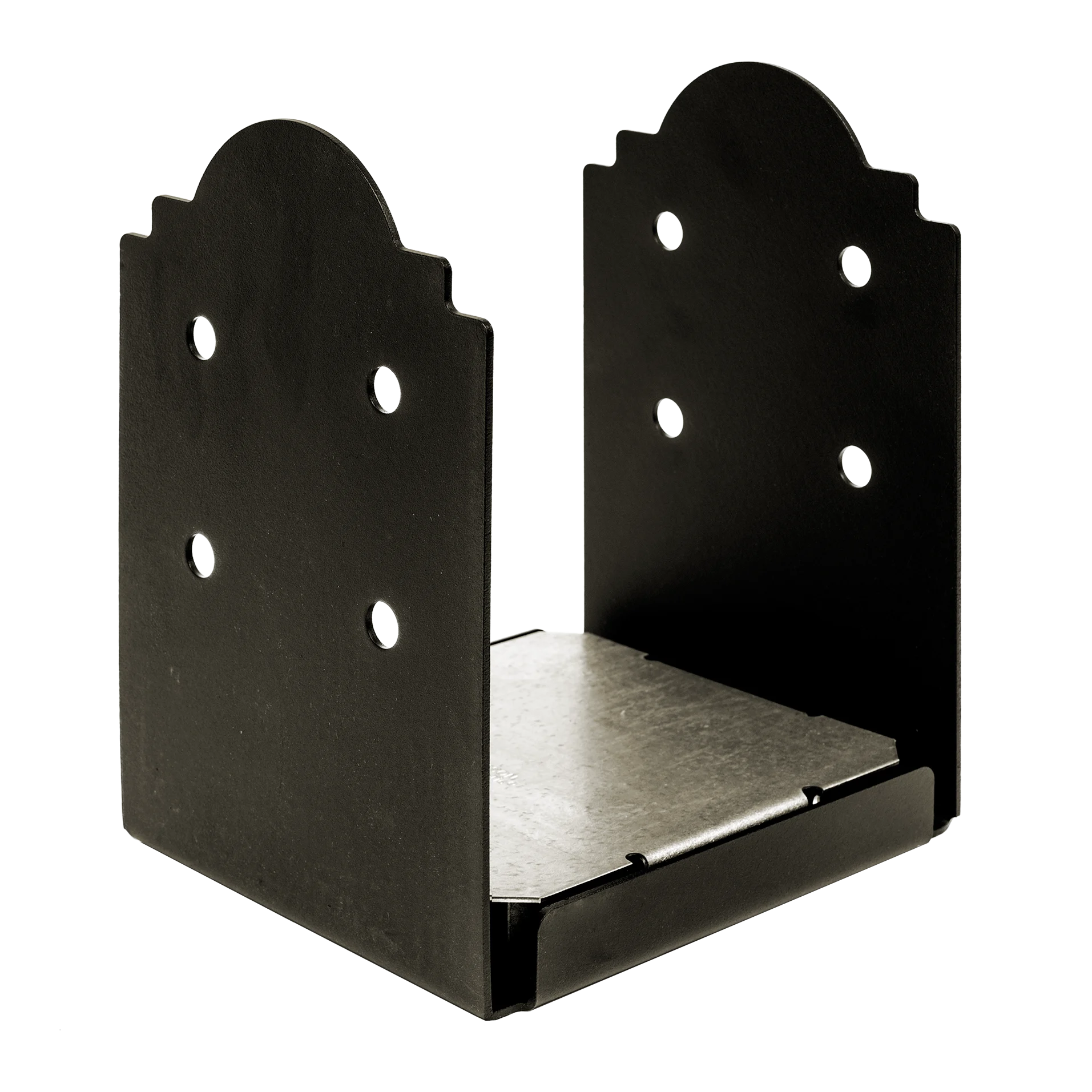 Simpson APB1010 Outdoor Accents Mission Collection ZMAX, Black Powder-Coated Post Base for 10x10