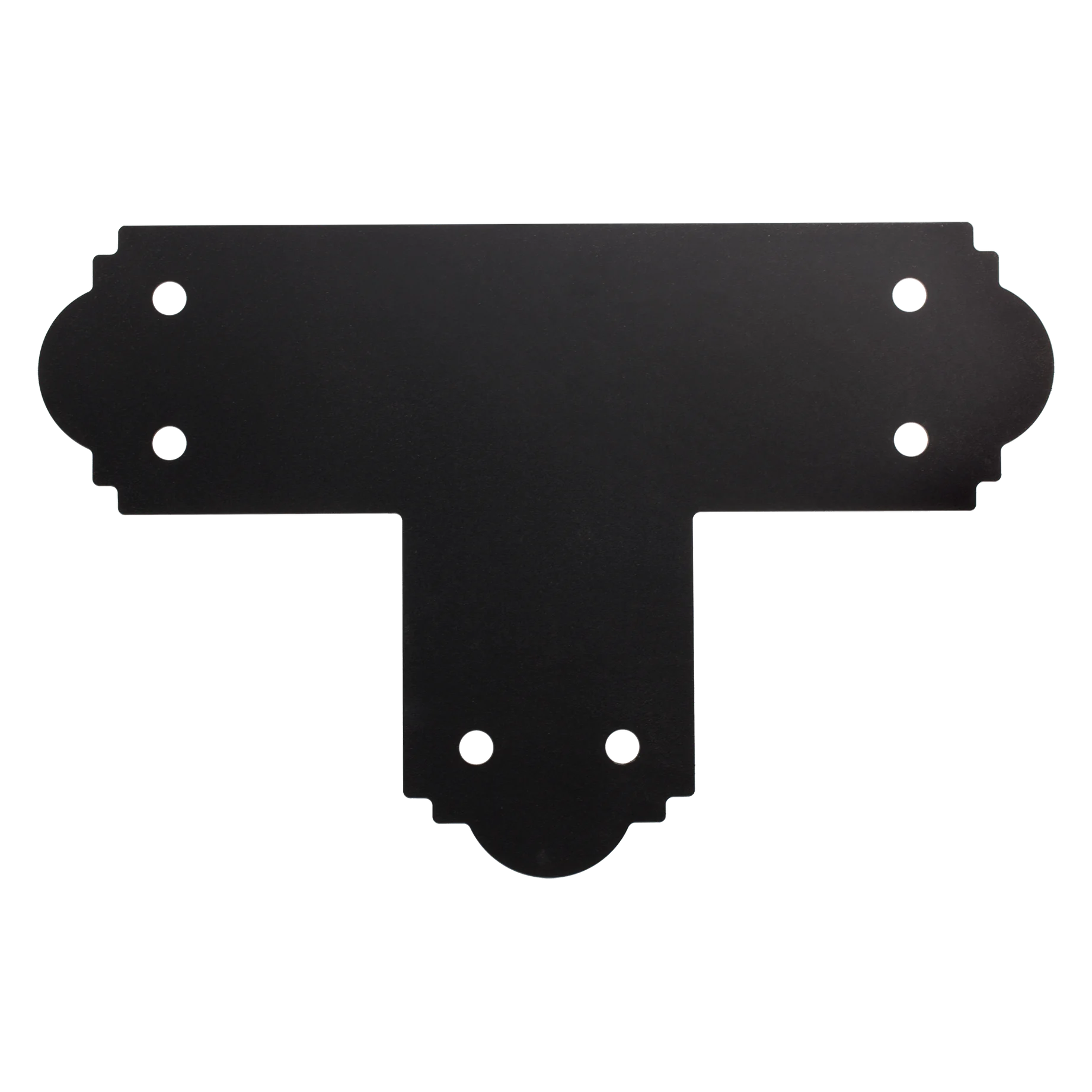 Simpson APT6 Outdoor Accents Mission Collection ZMAX, Black Powder-Coated T Strap for 6x6