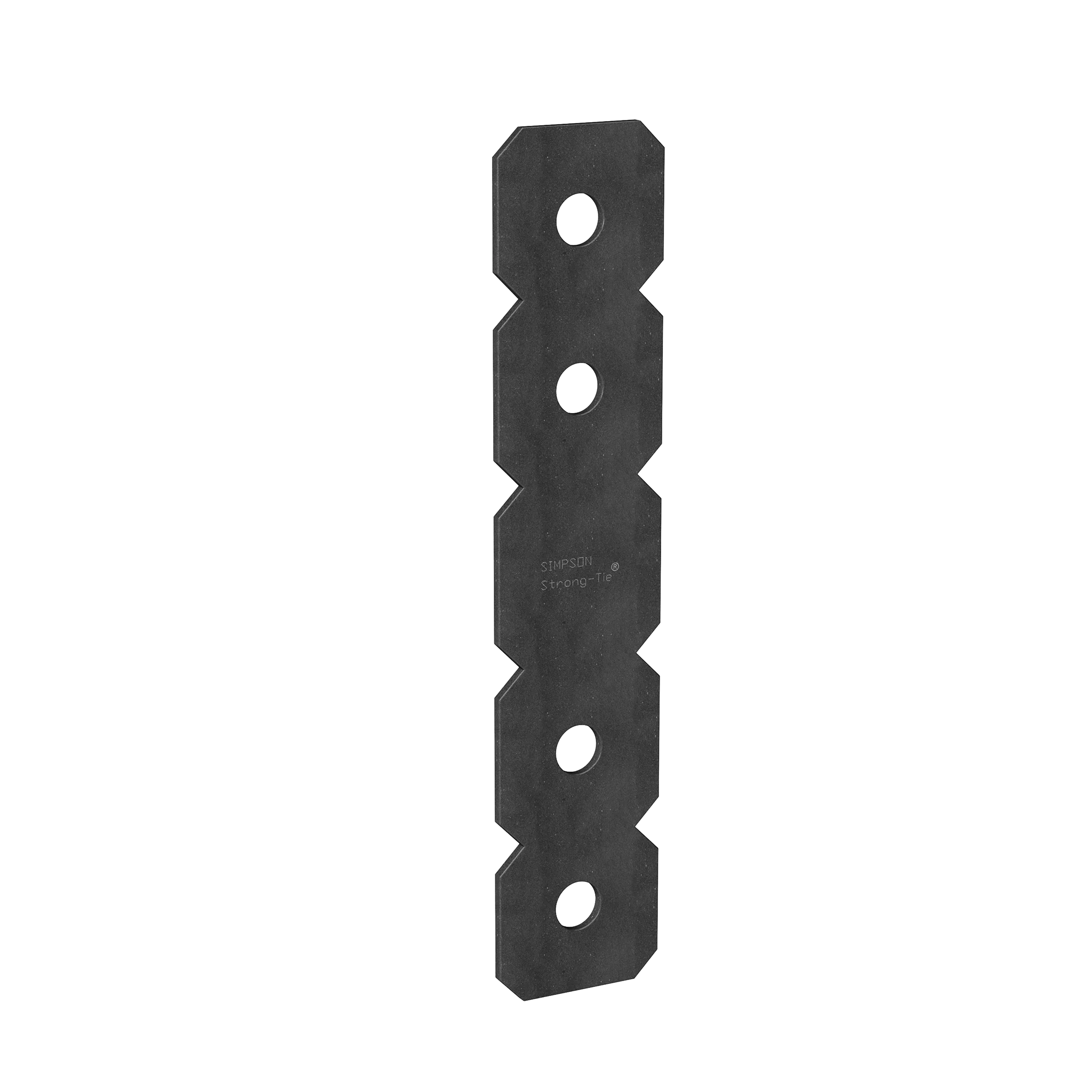 Simpson OHS OHS 2-1/2 in. x 12 in. Black Powder-Coated Ornamental Heavy Strap