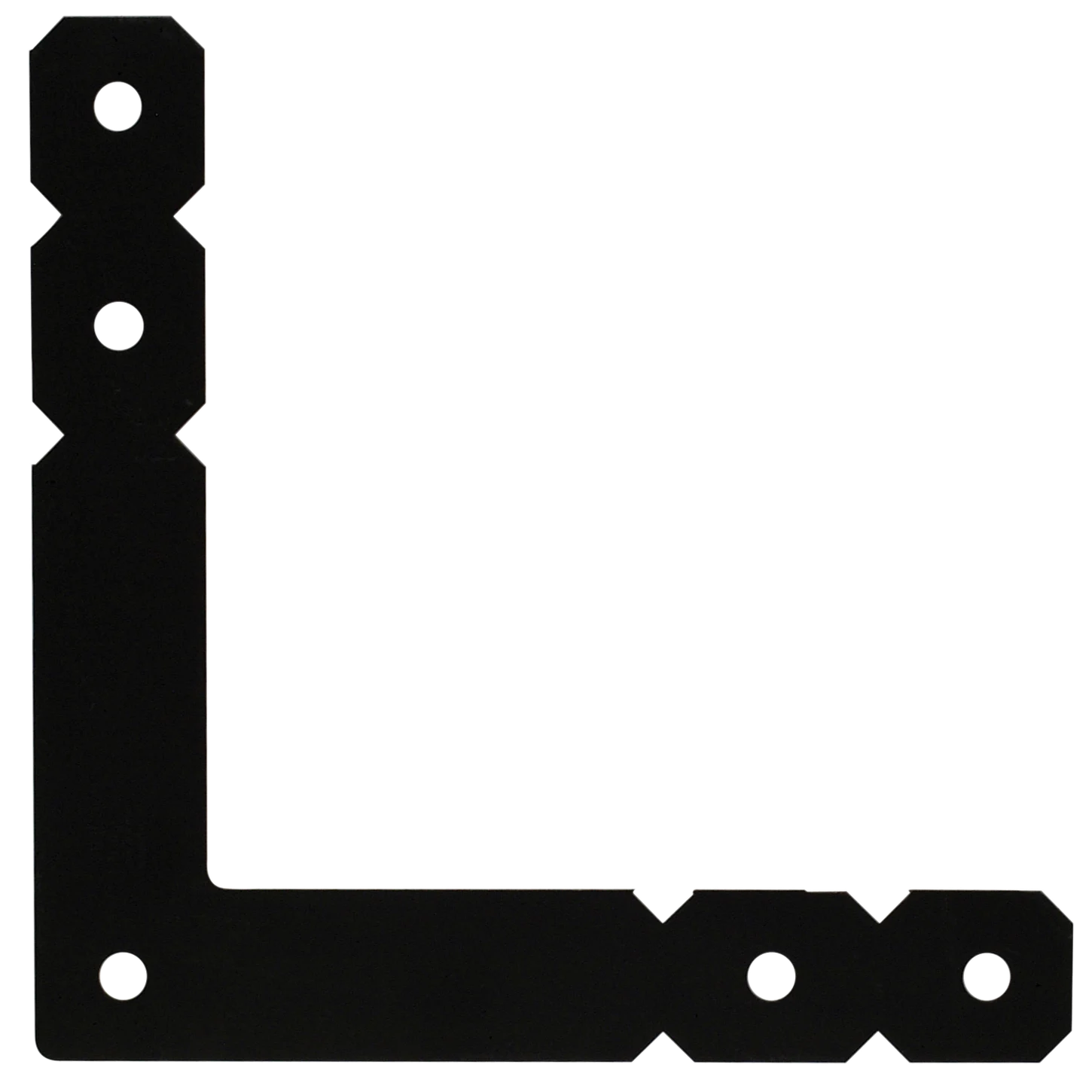 Simpson OL OL 12 in. x 12 in. Black Powder-Coated Ornamental L Angle