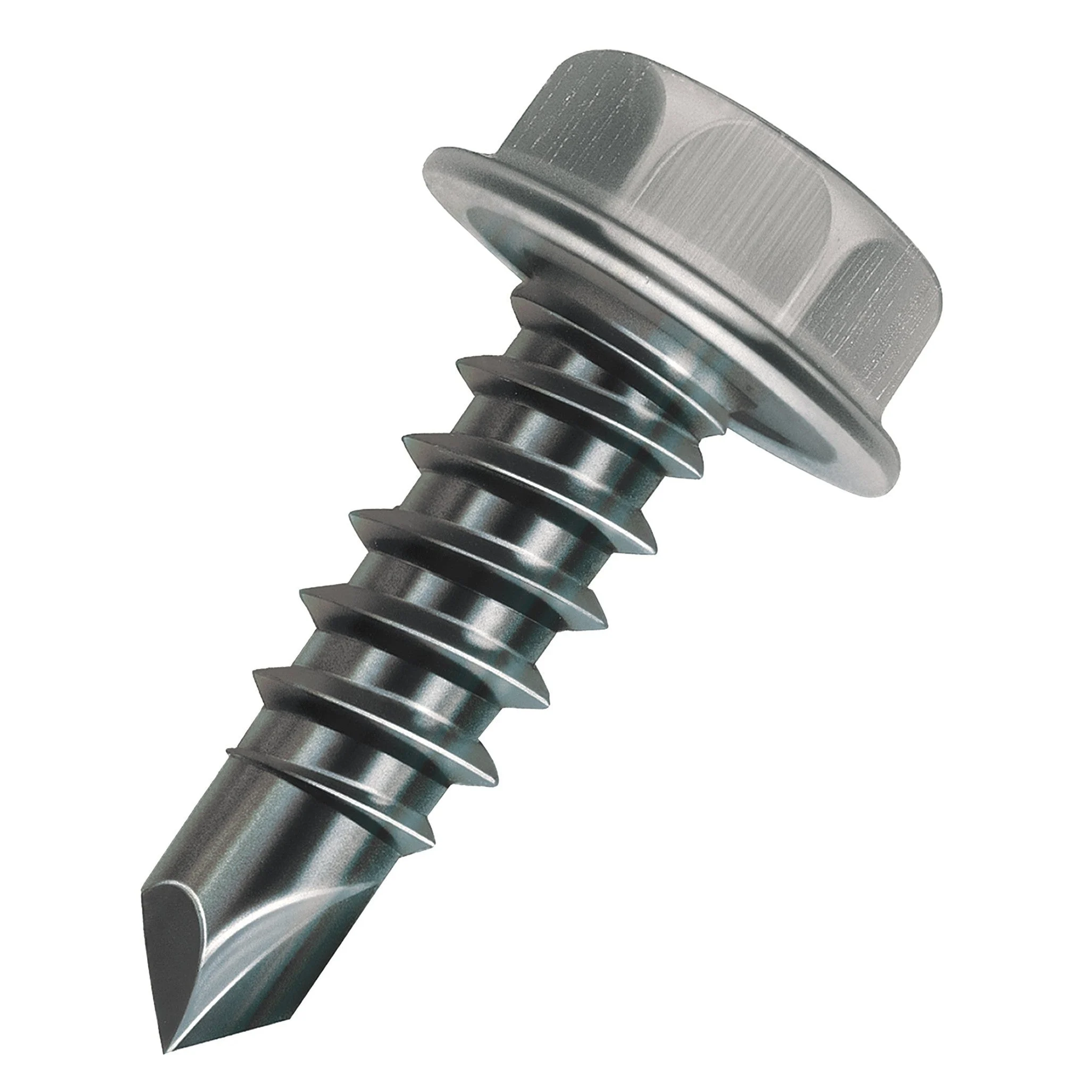 Malco BT132 #2 Point 8-18 x 5/8" | Bit-Tip Drill and Tap Screws | 1/4" Hex Washer Head | HVAC Fastners | Structural & Layered Metal | Self Tapping and Self Drilling Sheet Metal Screws, 10,000 Carton
