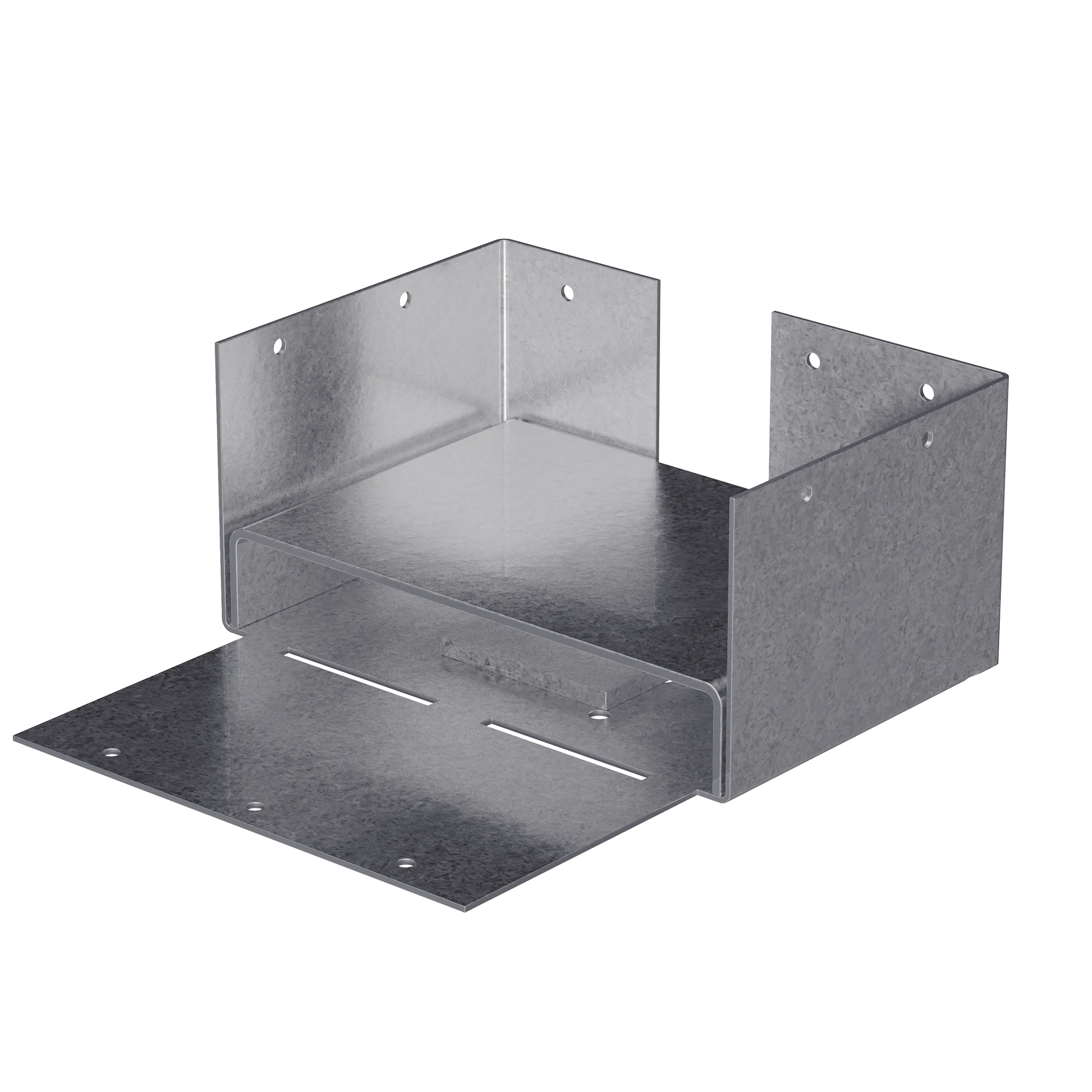 Simpson ABW46RZ ABW ZMAX Galvanized Adjustable Post Base for 4x6 Rough - Simpson Strong-Tie