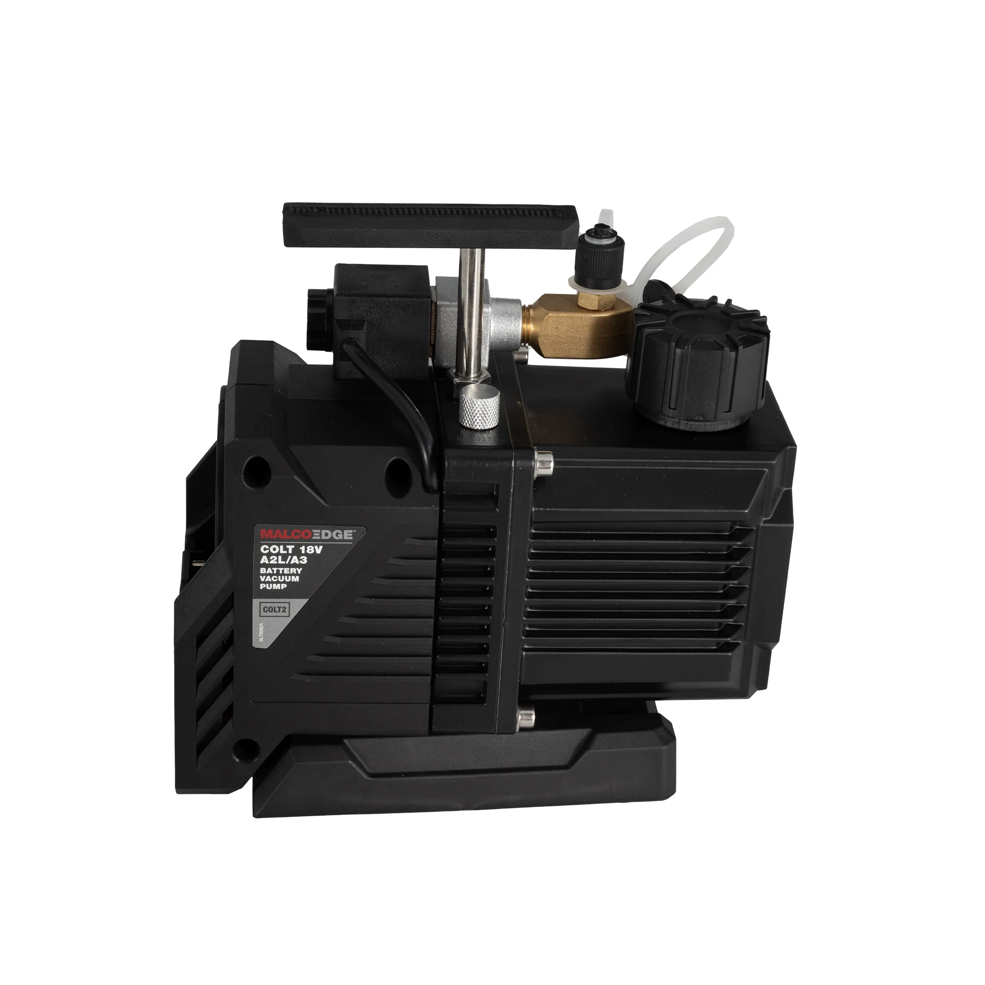 MalcoEdge COLT2 18V Cordless Vacuum Pump – 2.0 CFM Battery-Powered HVAC Vacuum Pump for Standard and A2L/A3 Refrigerants – AC & Refrigeration Service