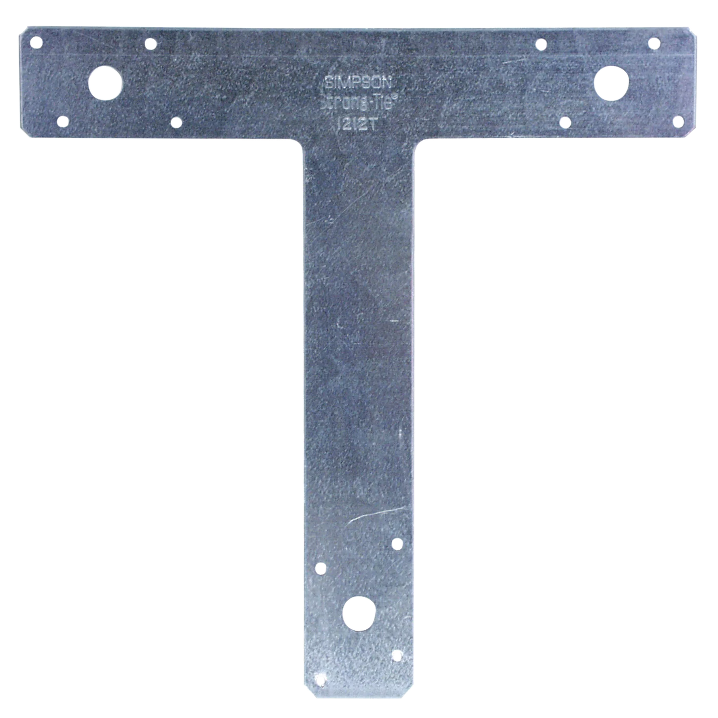 Simpson 1212T 12 in. x 12 in. 14-Gauge Galvanized T Strap