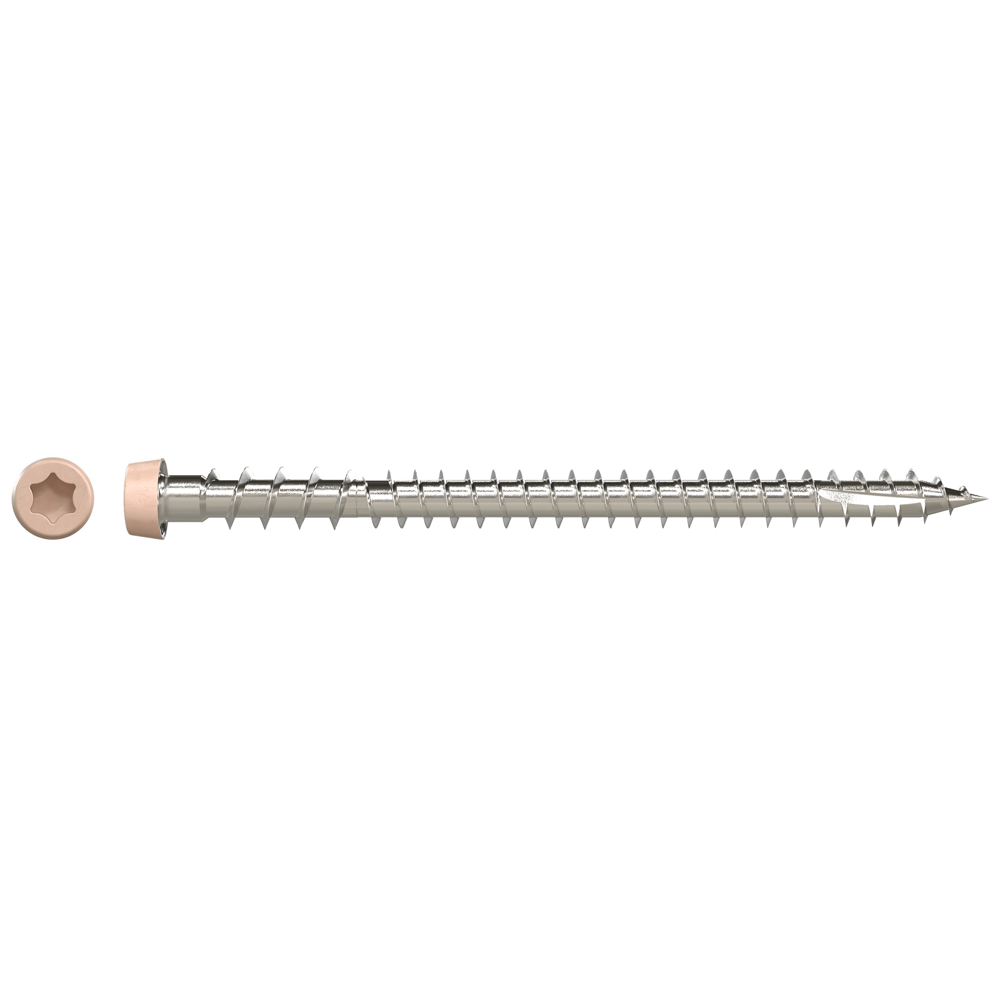 Simpson DCU234P305TN05 Deck-Drive DCU COMPOSITE Screw — #10 x 2-3/4 in. T20, Type 305, Tan 05 (350-Qty)