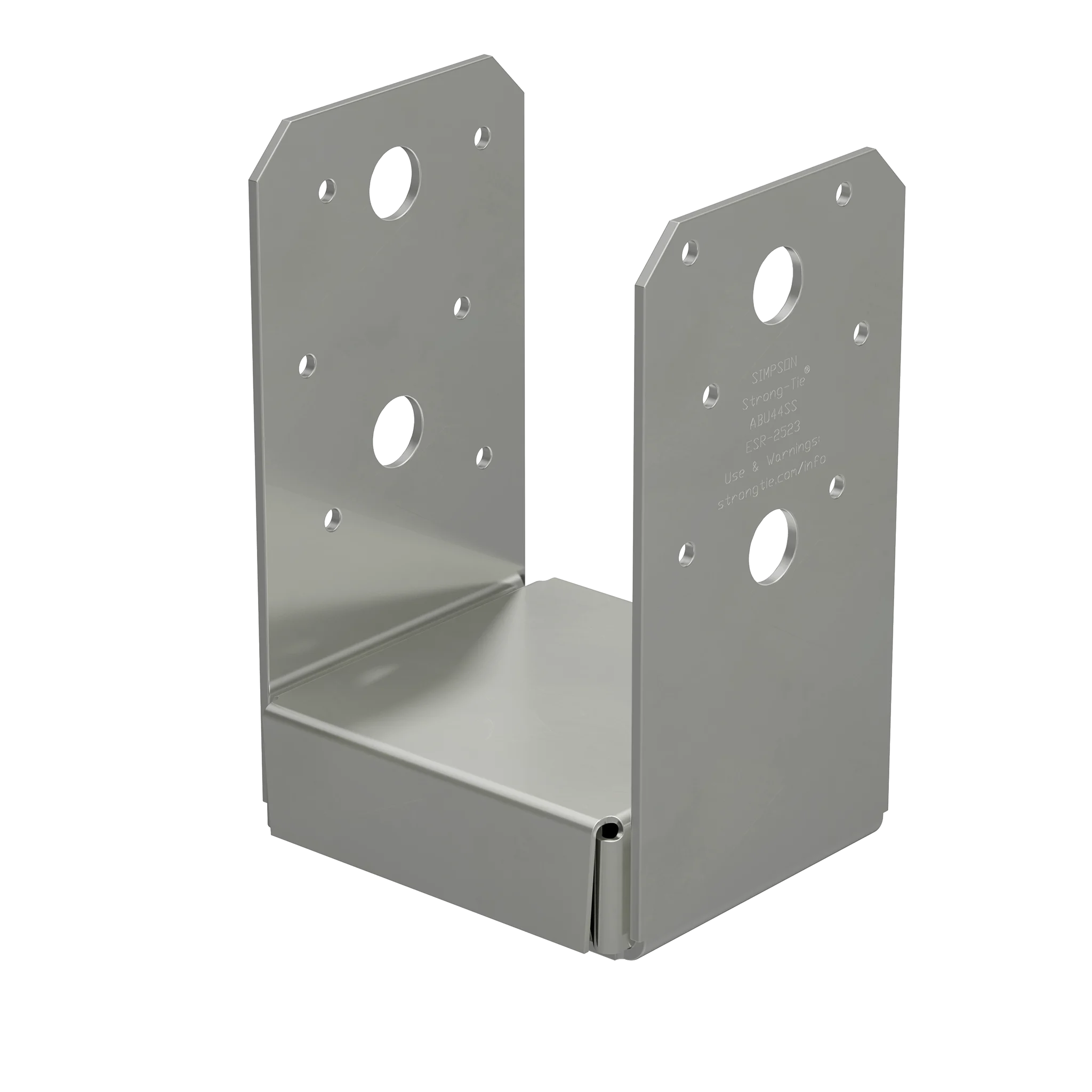 Simpson ABU44SS ABU Stainless-Steel Adjustable Post Base for 4x4