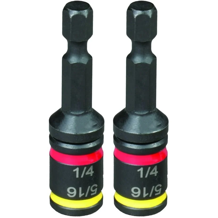 Malco MSHC 1/4 & 5/16 Reversible Hex Chuck Driver, 2 pack
