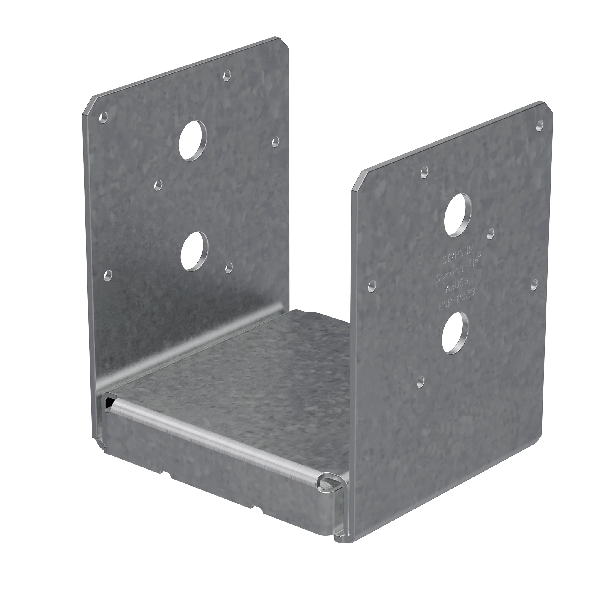 Simpson ABU66RZ ABU ZMAX Galvanized Adjustable Standoff Post Base for 6x6 Rough - Simpson Strong-Tie