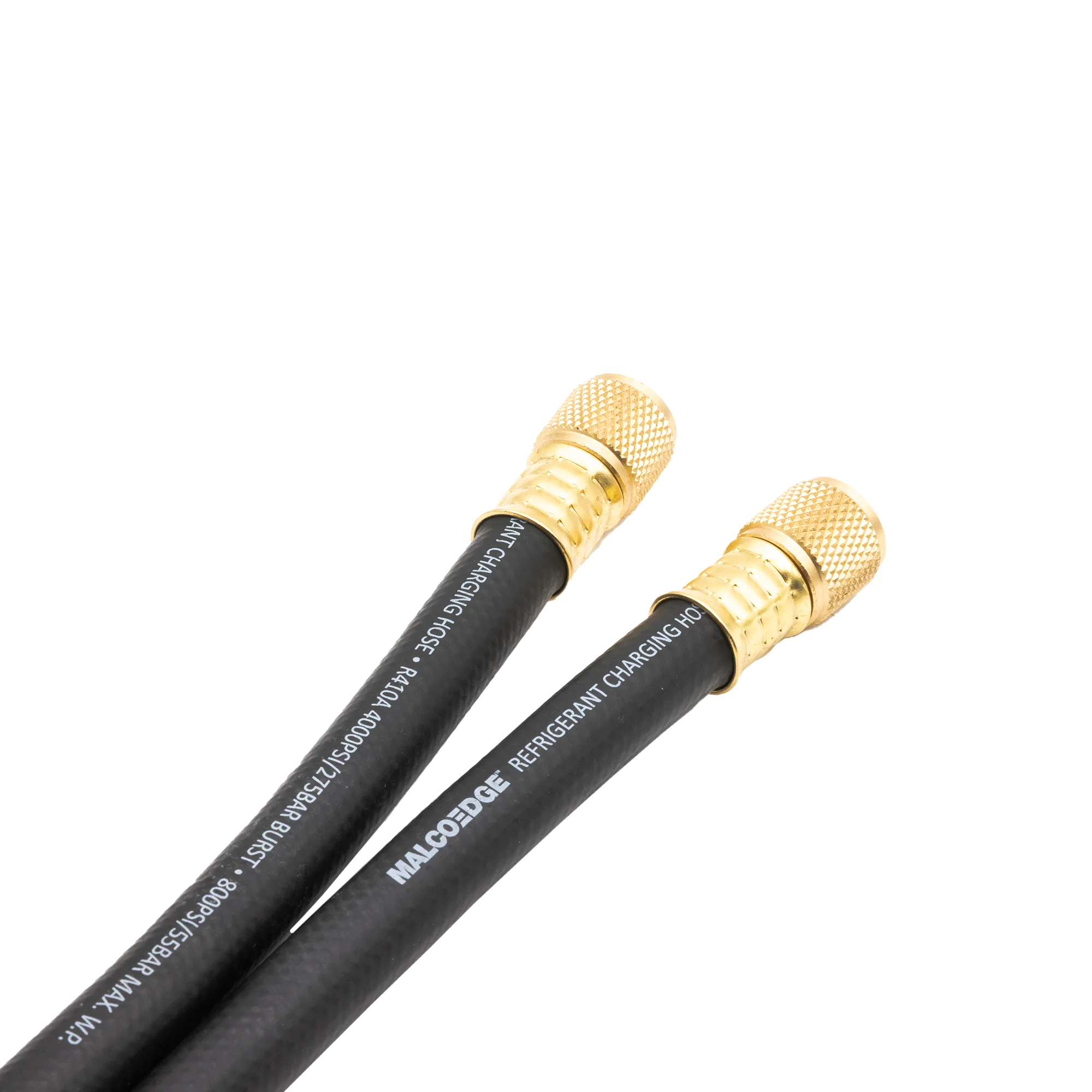 MalcoEdge RH7238 TurboFlow Refrigerant Hose | 72 Inch 3/8 SAE Fittings | High-Flow Vacuum-Rated Charging Hose for HVAC & Refrigeration Systems