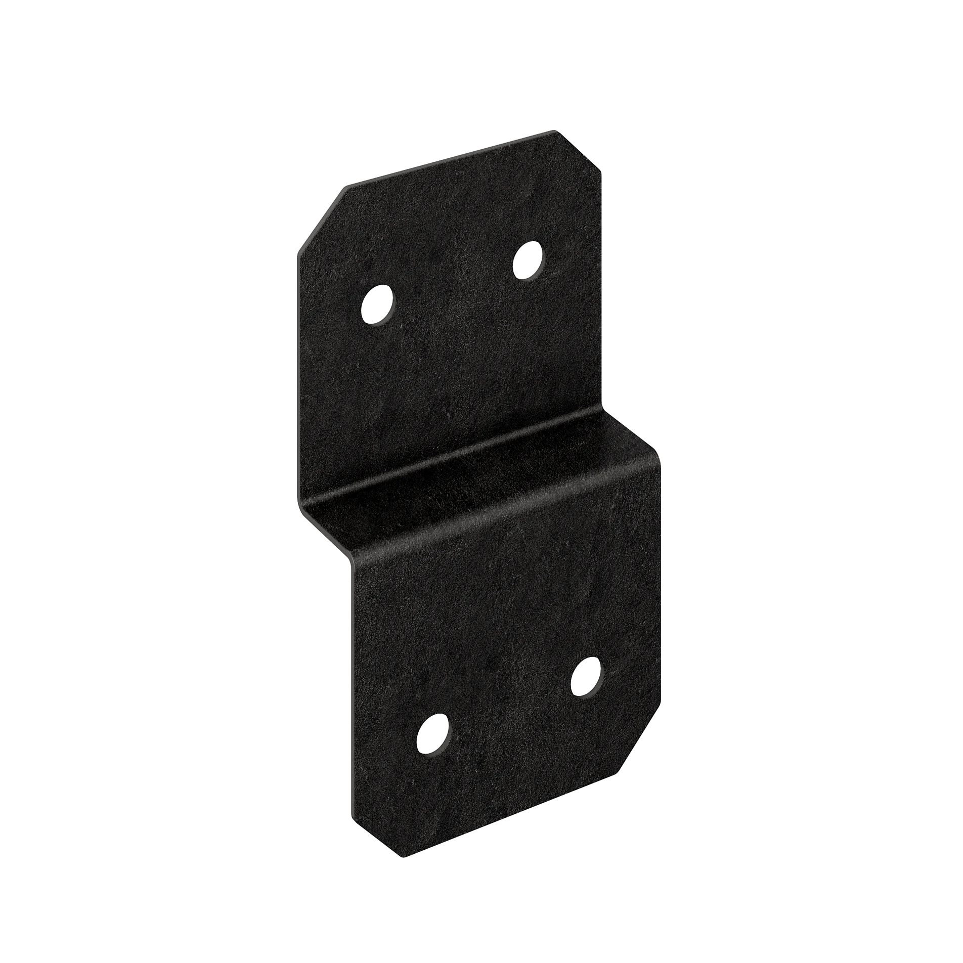 Simpson APVDJT2-6 Outdoor Accents Avant Collection 5 in. ZMAX, Black Powder-Coated Deck Joist Tie for 2x