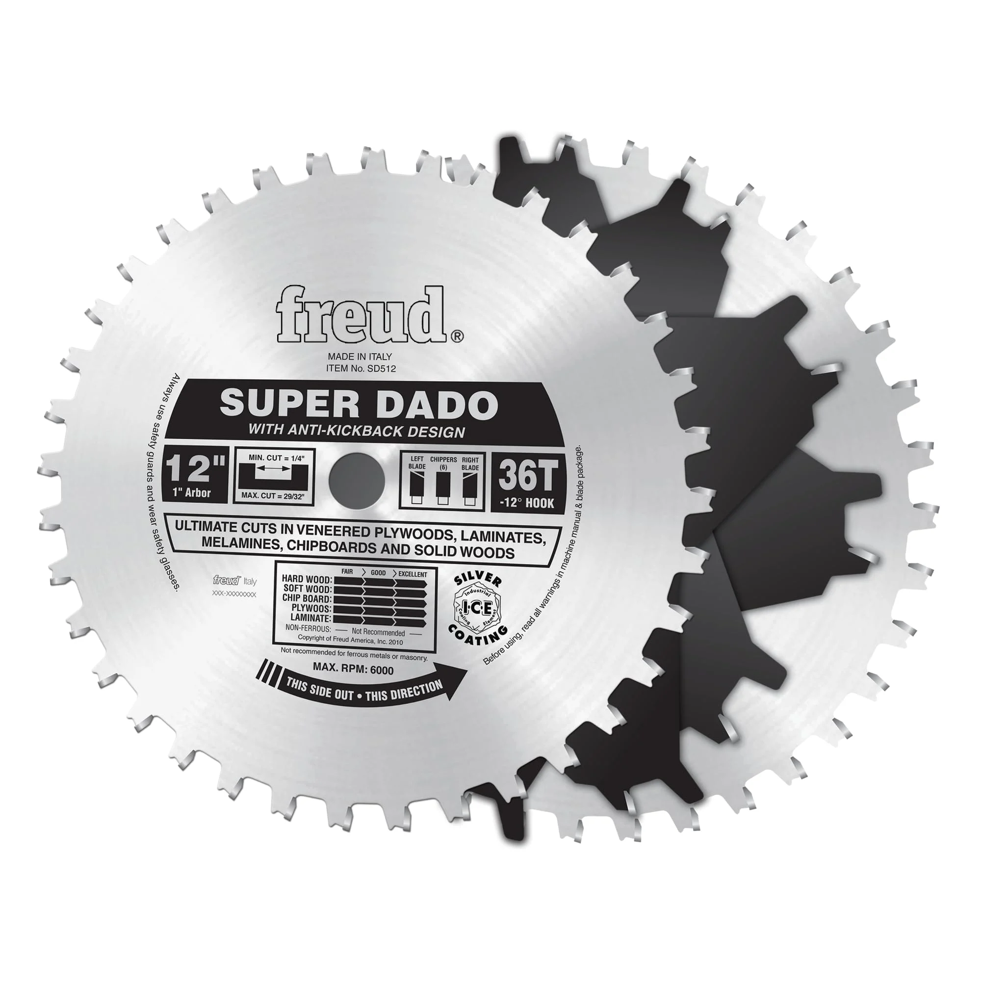 Freud SD512 12" Super Dado Sets - Freud/Diablo