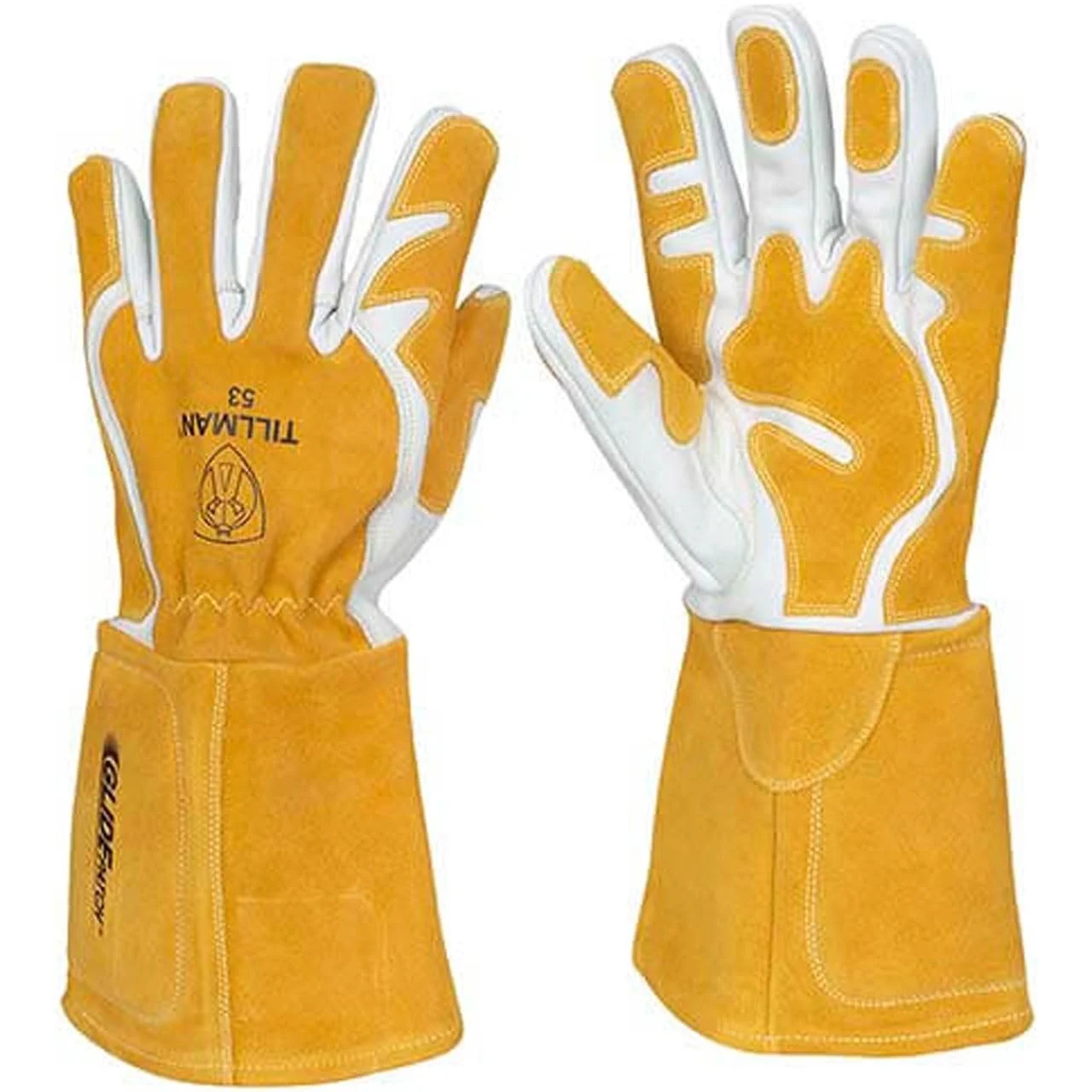 Tillman 53 Premium Cowhide MIG Gloves with Glide Patch and 5-1/2" Cuff, Medium