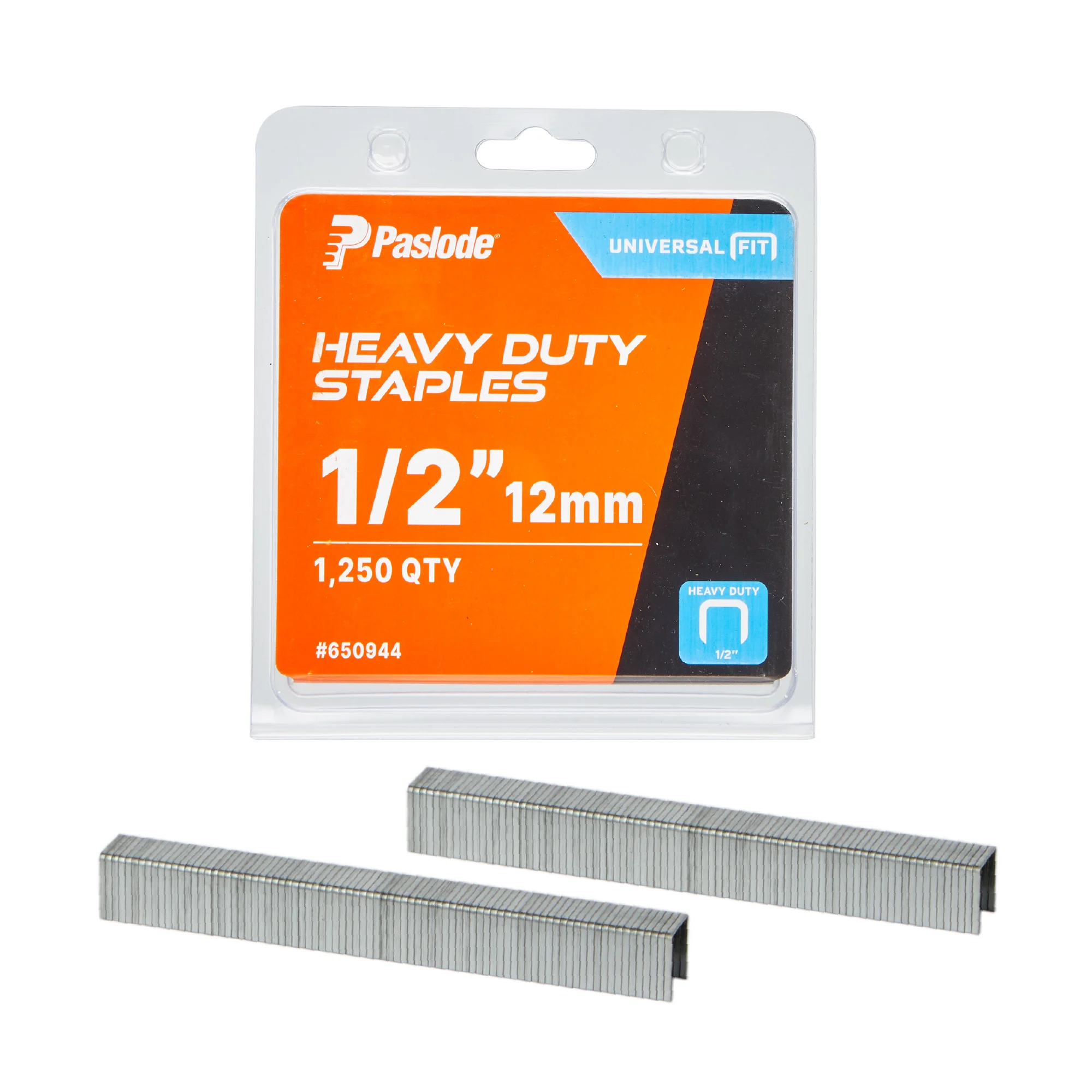 Paslode Heavy-Duty 1/2 Inch (12mm) 20-Gauge Galvanized Staples, 1250 PCS, Universal Fit with Standard Heavy-Duty Tackers & Compression Staplers, for Construction, Insulation, Upholstery, Carpet