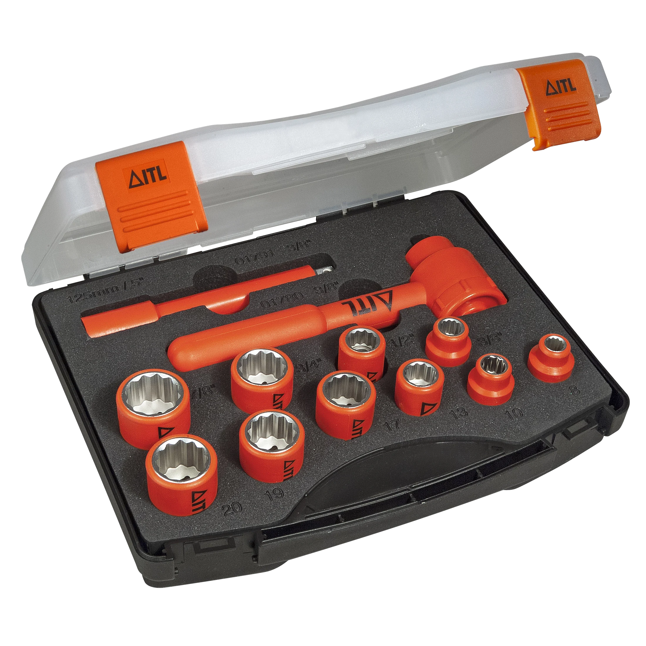 ITL 03105 1,000v 3/8" Drive 12 Piece Socket Set