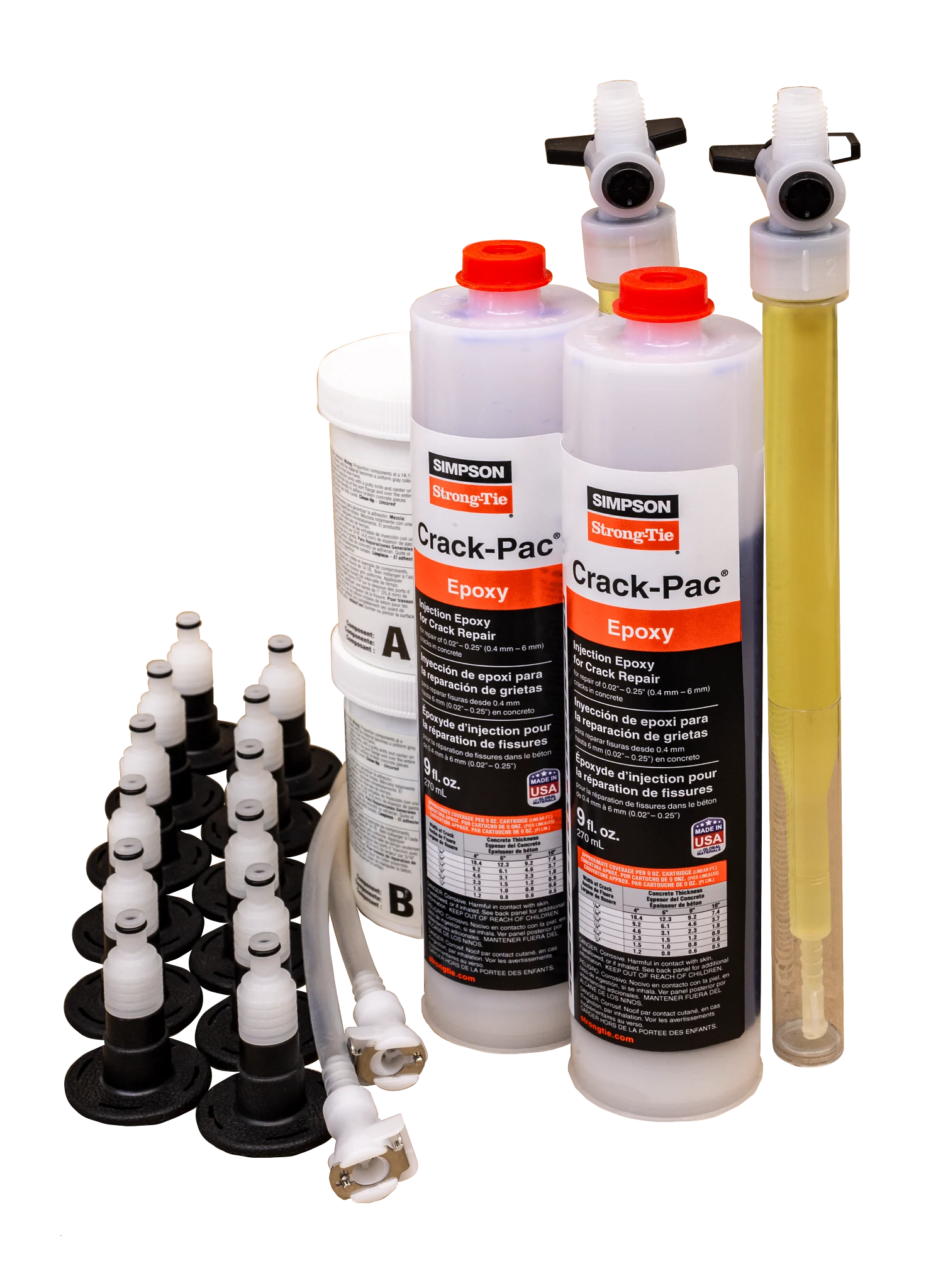 Simpson Strong-Tie ETIPAC2G10KT 9OZ CRACK-PAC 2G INJECTION KIT