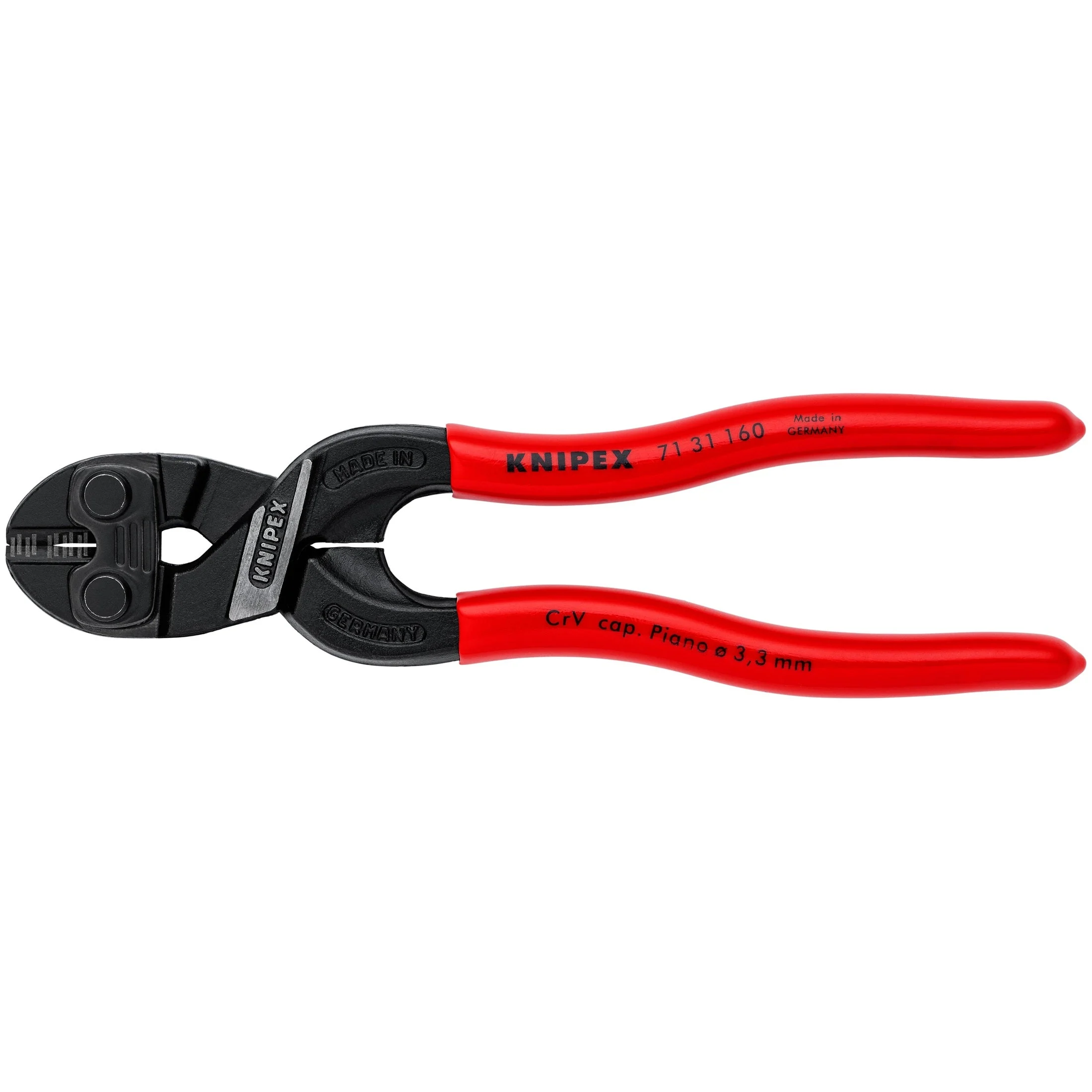 Knipex 71 31 160 SBA 6-1/4" CoBolt® S Compact Bolt Cutters-Notched Blade
