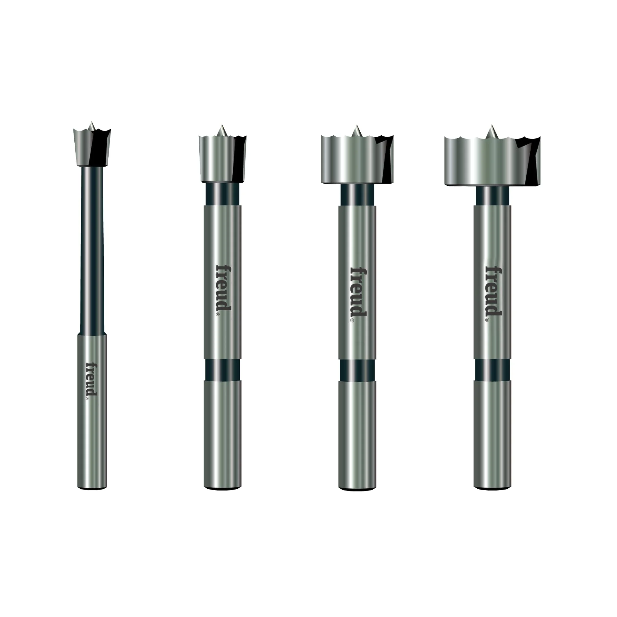 Freud PB-104 1/4" to 1" (Dia.) 4 Pcs. Forstner Bit Set