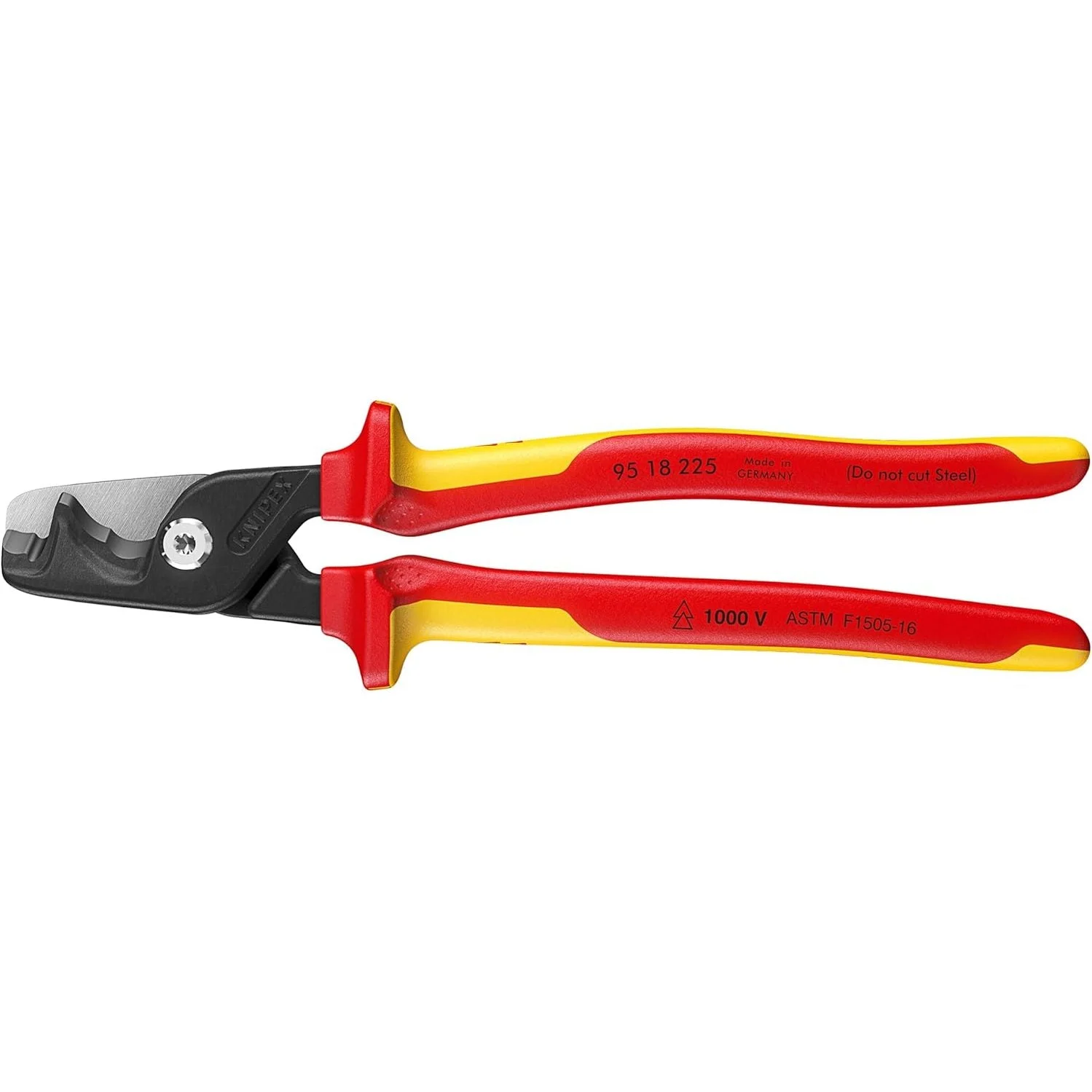 Knipex 95 18 225 US 9" StepCut® XL Cable Shears-1000V Insulated