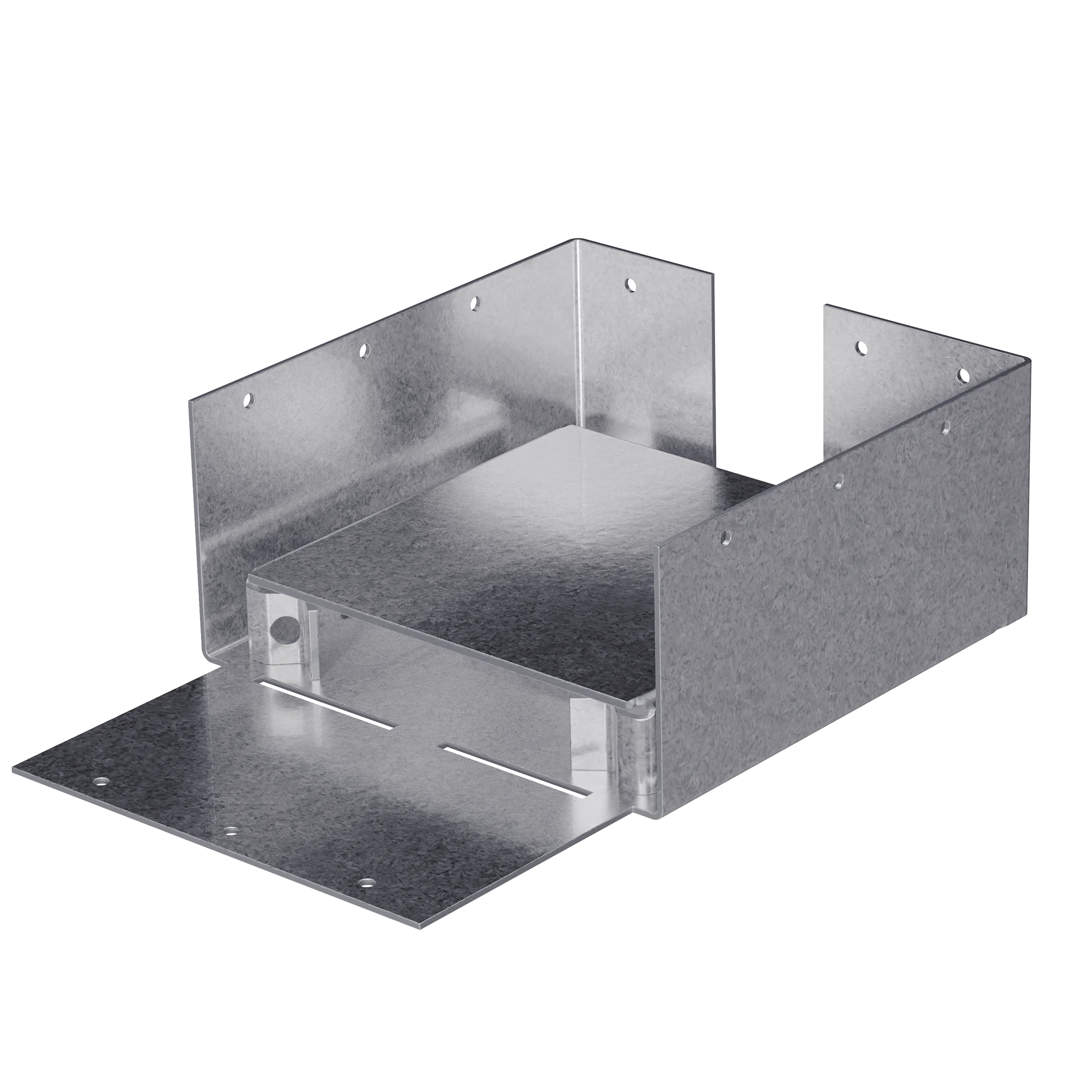 Simpson ABW66RZ ABW ZMAX Galvanized Adjustable Standoff Post Base for 6x6 Rough - Simpson Strong-Tie