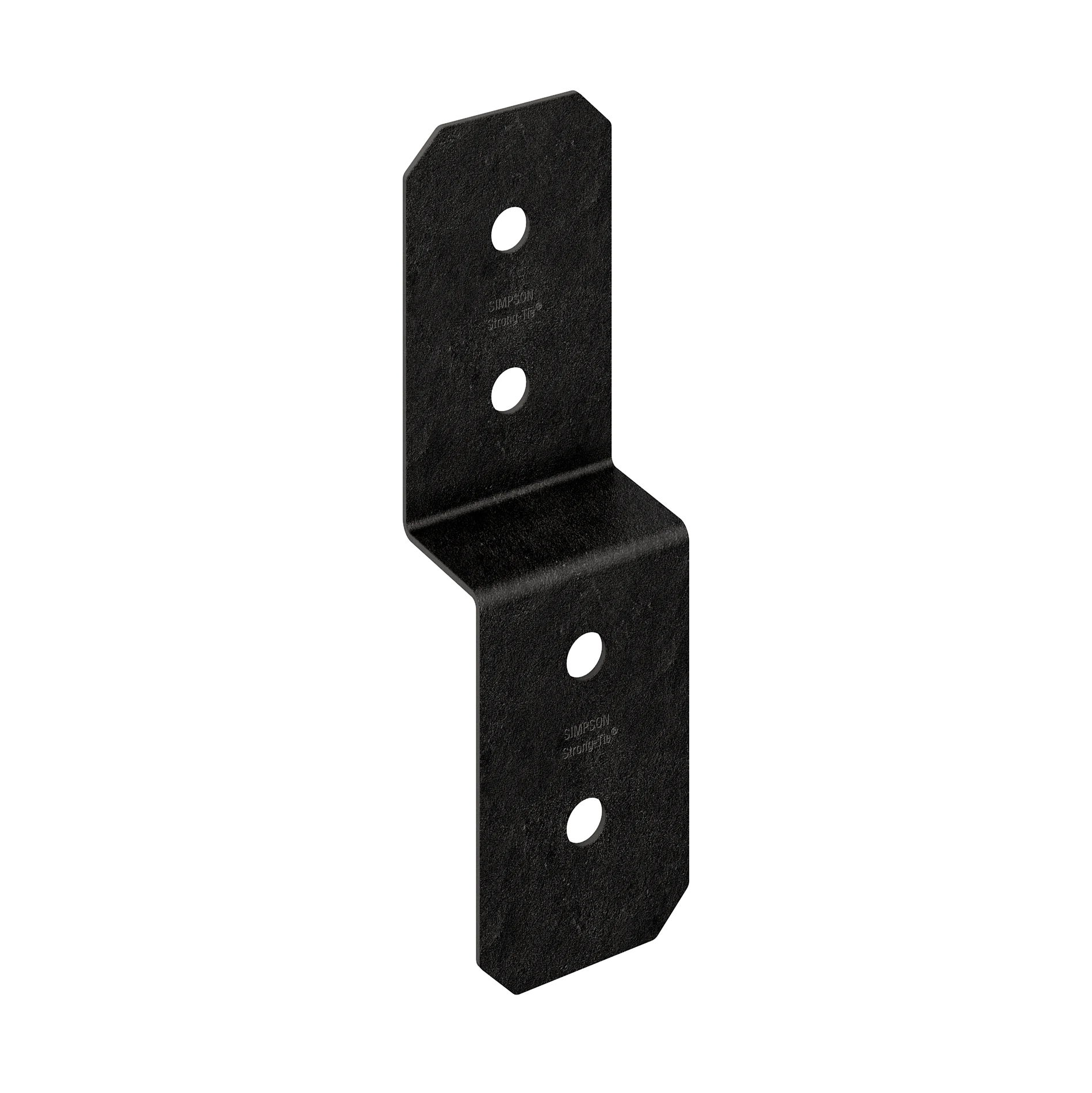 Simpson APVDJT1.75-4 Outdoor Accents Avant Collection 3 in. ZMAX, Black Powder-Coated Deck Joist Tie for 1-3/4 in. Wood