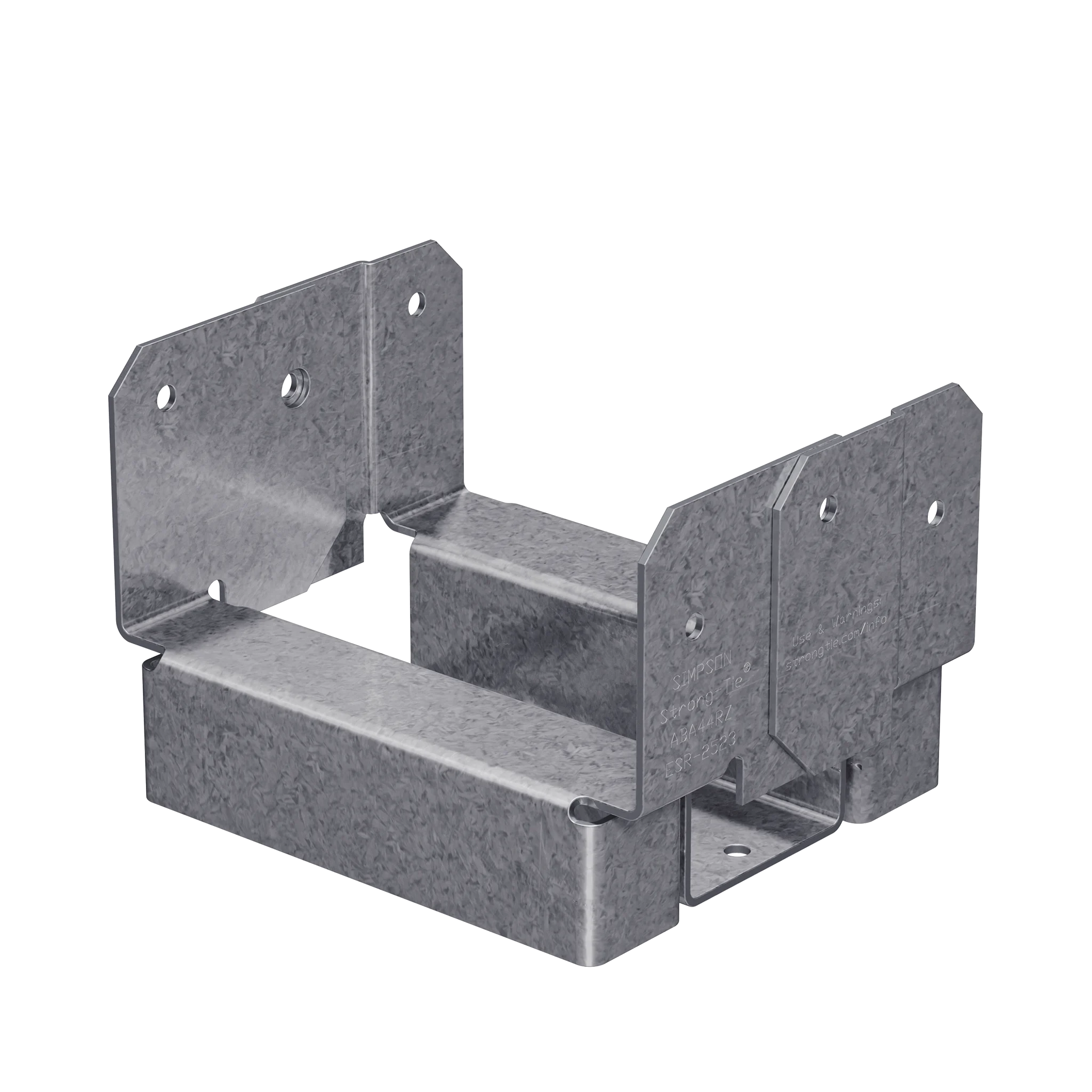 Simpson ABA44RZ ABA ZMAX Galvanized Adjustable Standoff Post Base for 4x4 Rough - Simpson Strong-Tie