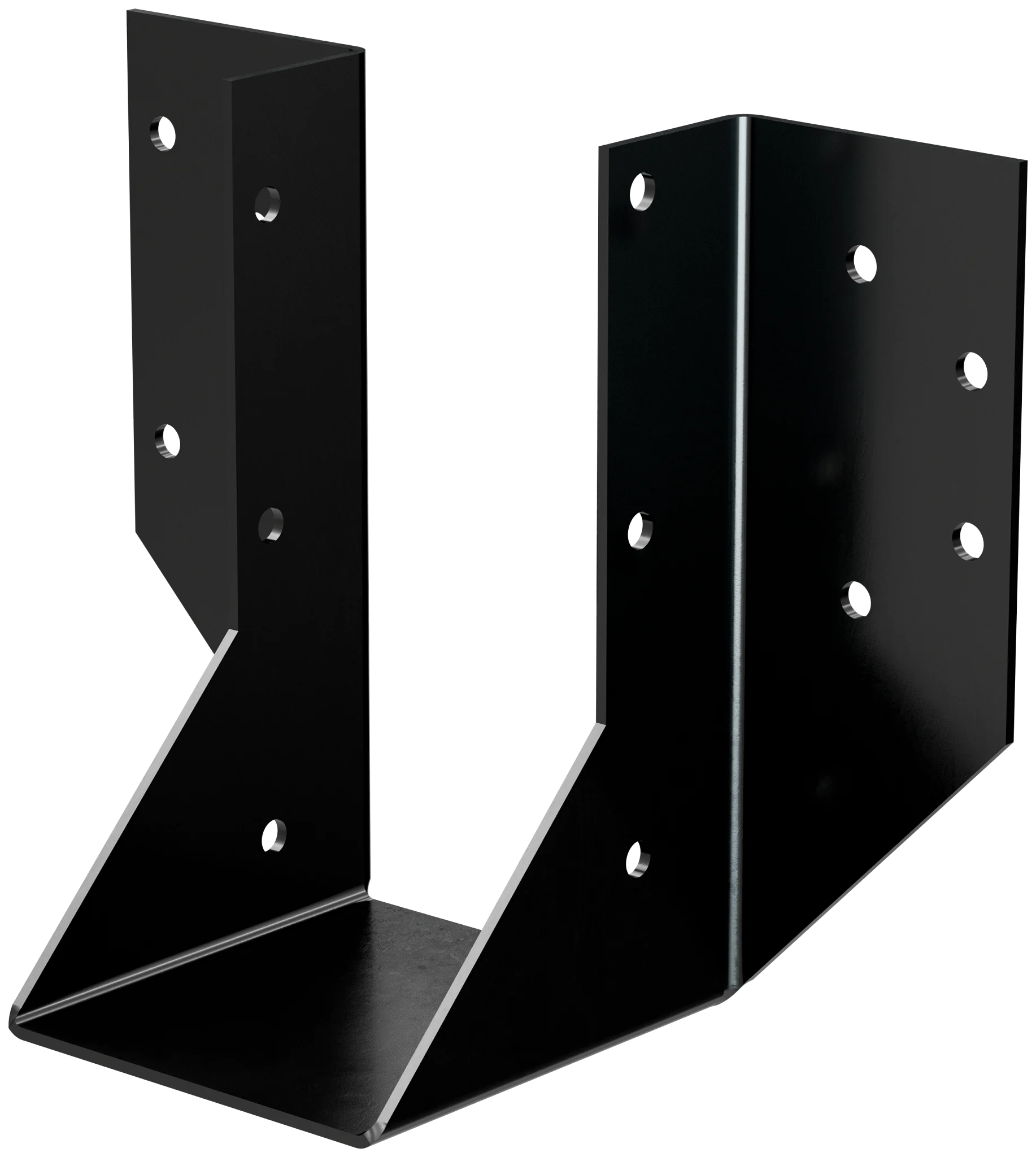 Simpson OHU48-SDS3 OHU Black Powder-Coated Ornamental Joist Hanger for 4x8 w/ Strong-Drive SDS Screws
