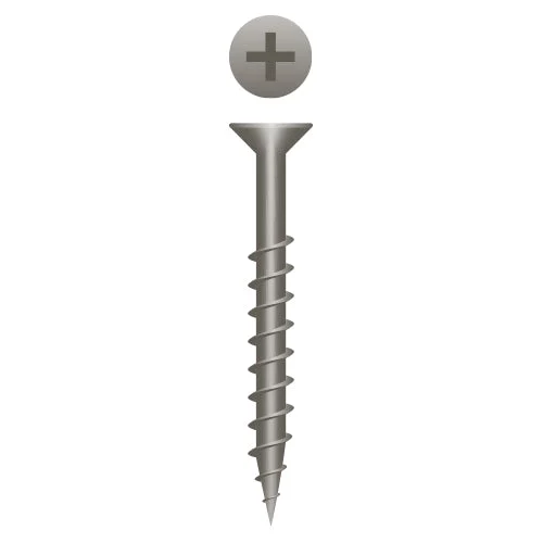 Strong-Point 948L Phillips Flat Head Particle Board Screws, Plain and Lubed, 9 x 3, Box of 2,000 Woodworking Screws