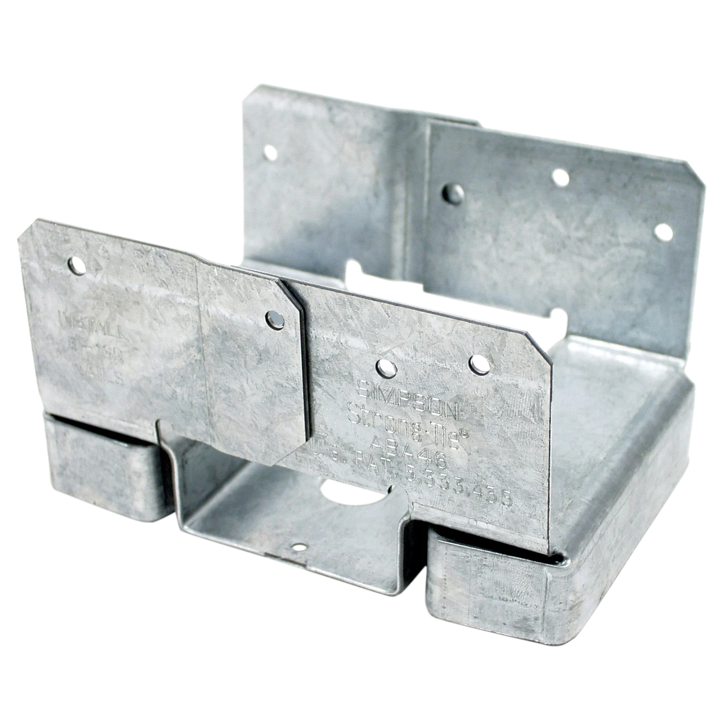 Simpson ABA46Z ABA ZMAX Galvanized Adjustable Standoff Post Base for 4x6 - Simpson Strong-Tie