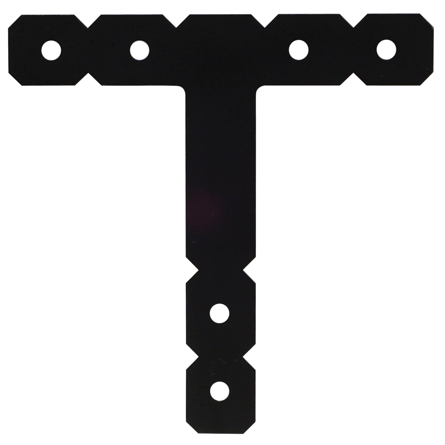 Simpson OT OT 12 in. x 12 in. Black Powder-Coated Ornamental T Strap