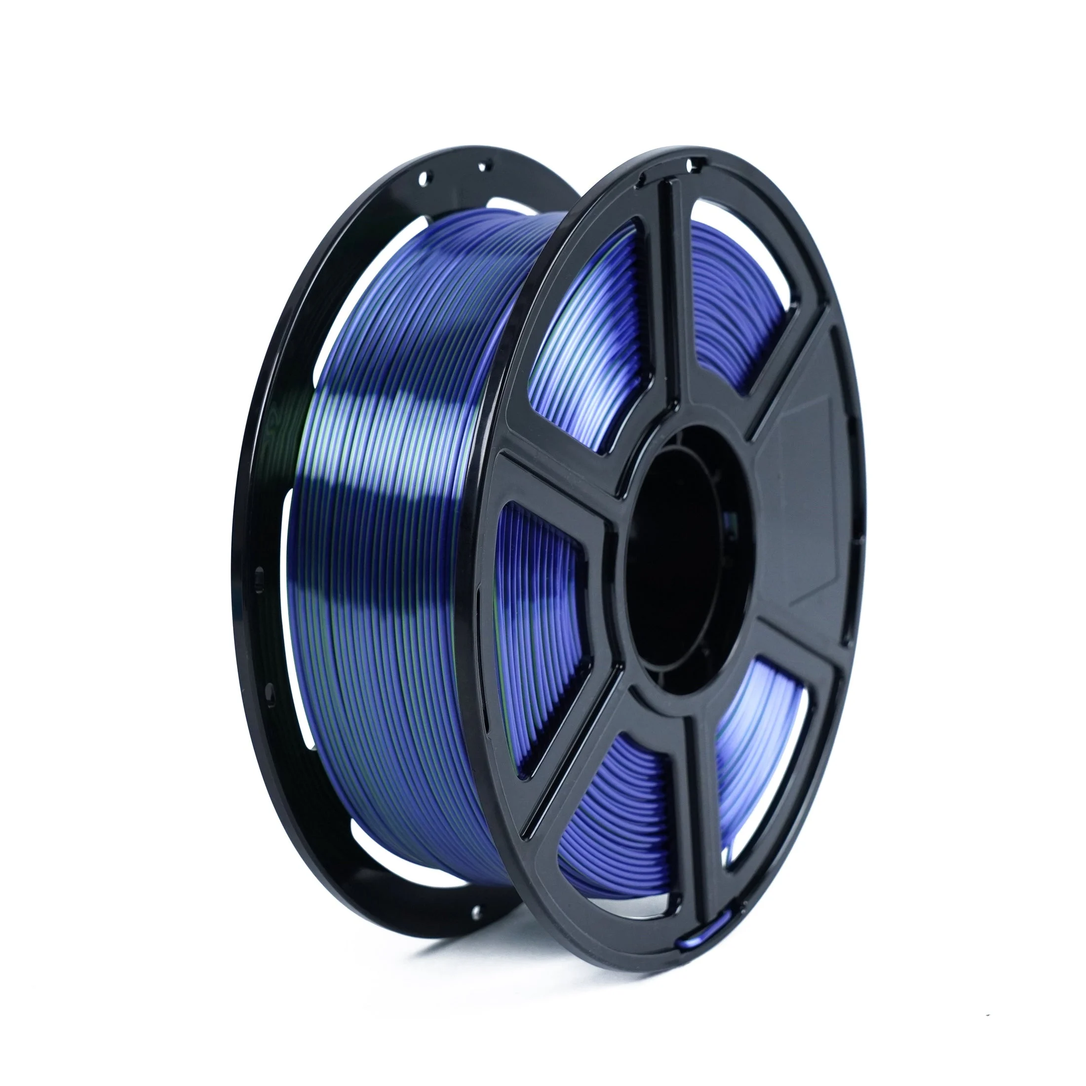 Flashforge Silk Dual Color Filament, Blue and Green 2 in 1 Coextrusion Silk PLA 1.75mm, 1kg(2.2lbs) Spool, +/- 0.02mm