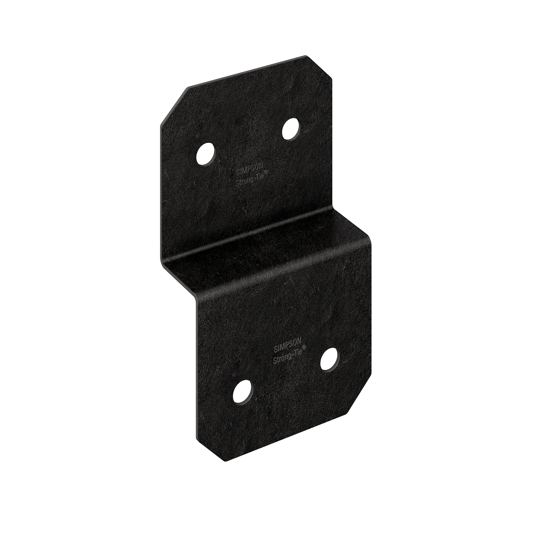 Simpson APVDJT1.75-6 Outdoor Accents Avant Collection 5 in. ZMAX, Black Powder-Coated Deck Joist Tie for 1-3/4 in. Wood