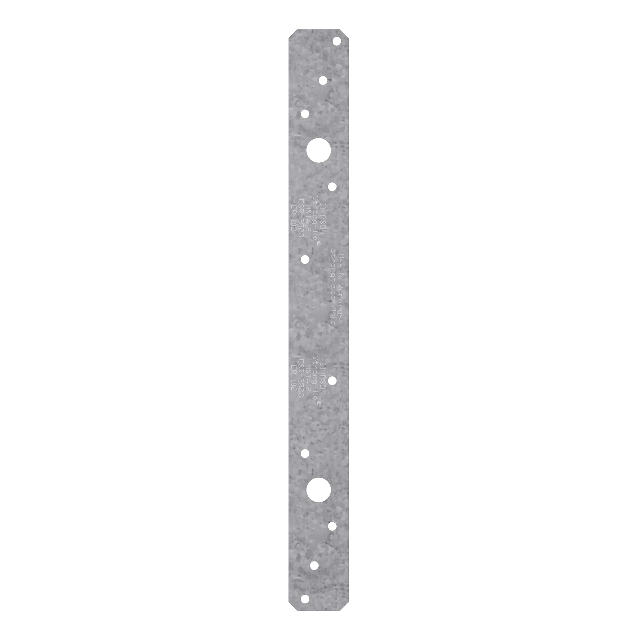 Simpson MSTA12SS MSTA 12-in. 18-Gauge Stainless-Steel Medium Strap Tie