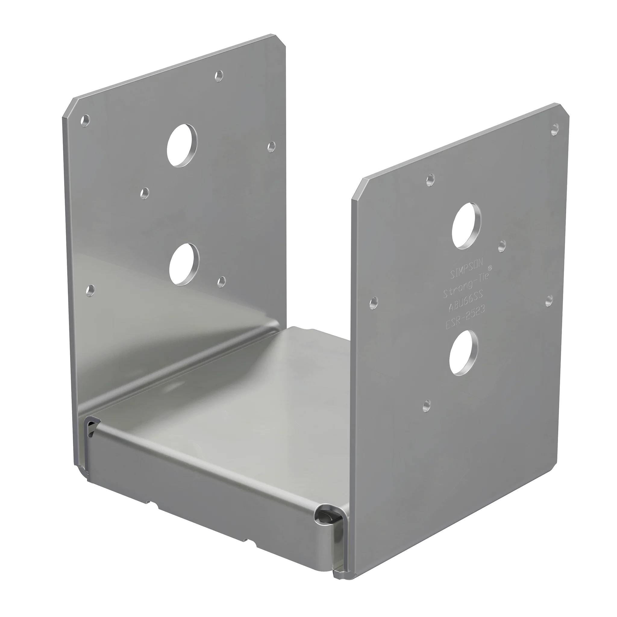 Simpson ABU66SS ABU Stainless-Steel Adjustable Post Base for 6x6