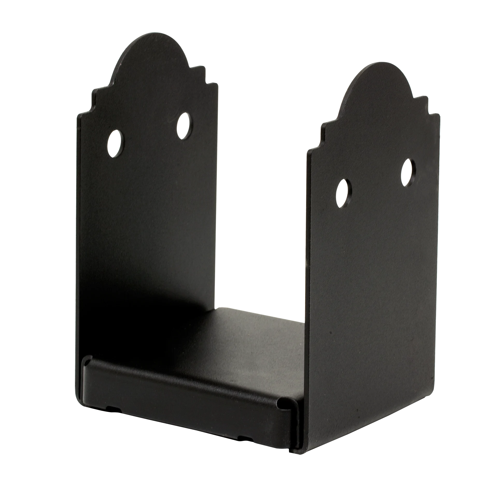 Simpson APB66 Outdoor Accents Mission Collection ZMAX, Black Powder-Coated Post Base for 6x6